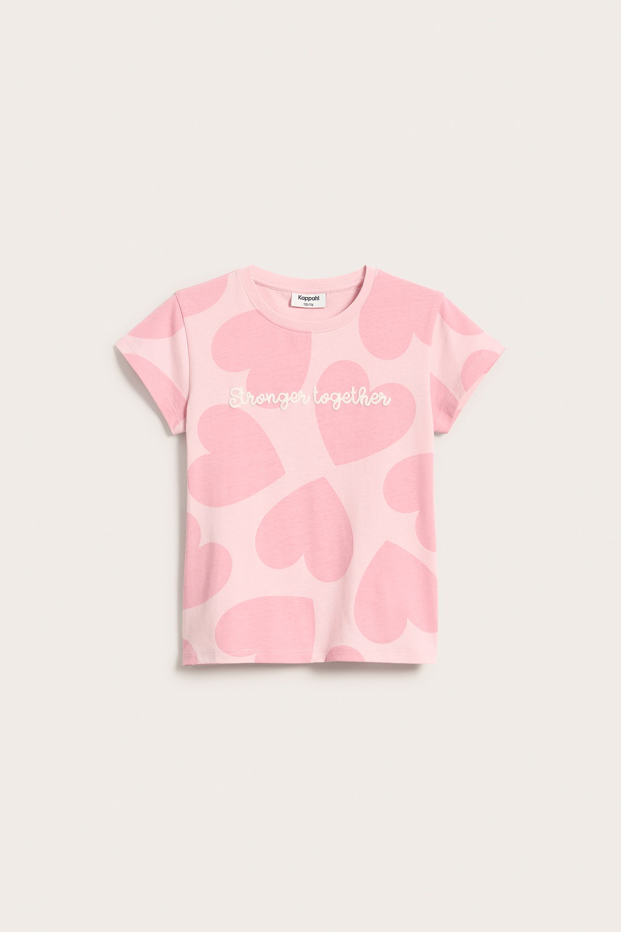 Kuviollinen t-paita - Pinkki - 4