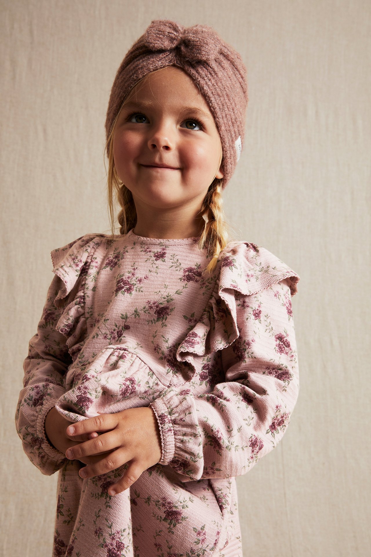 Kukkakuvioinen mekko - Pinkki - 4