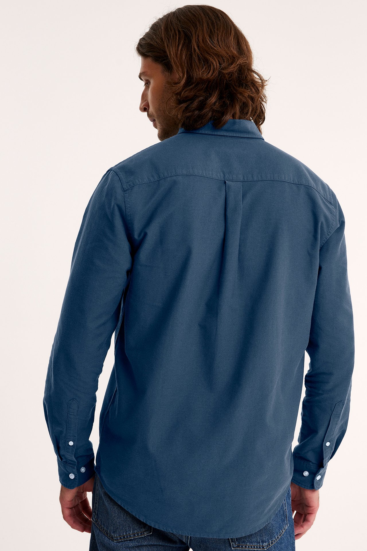 Oxfordskjorte regular fit - Mørkeblå - 4
