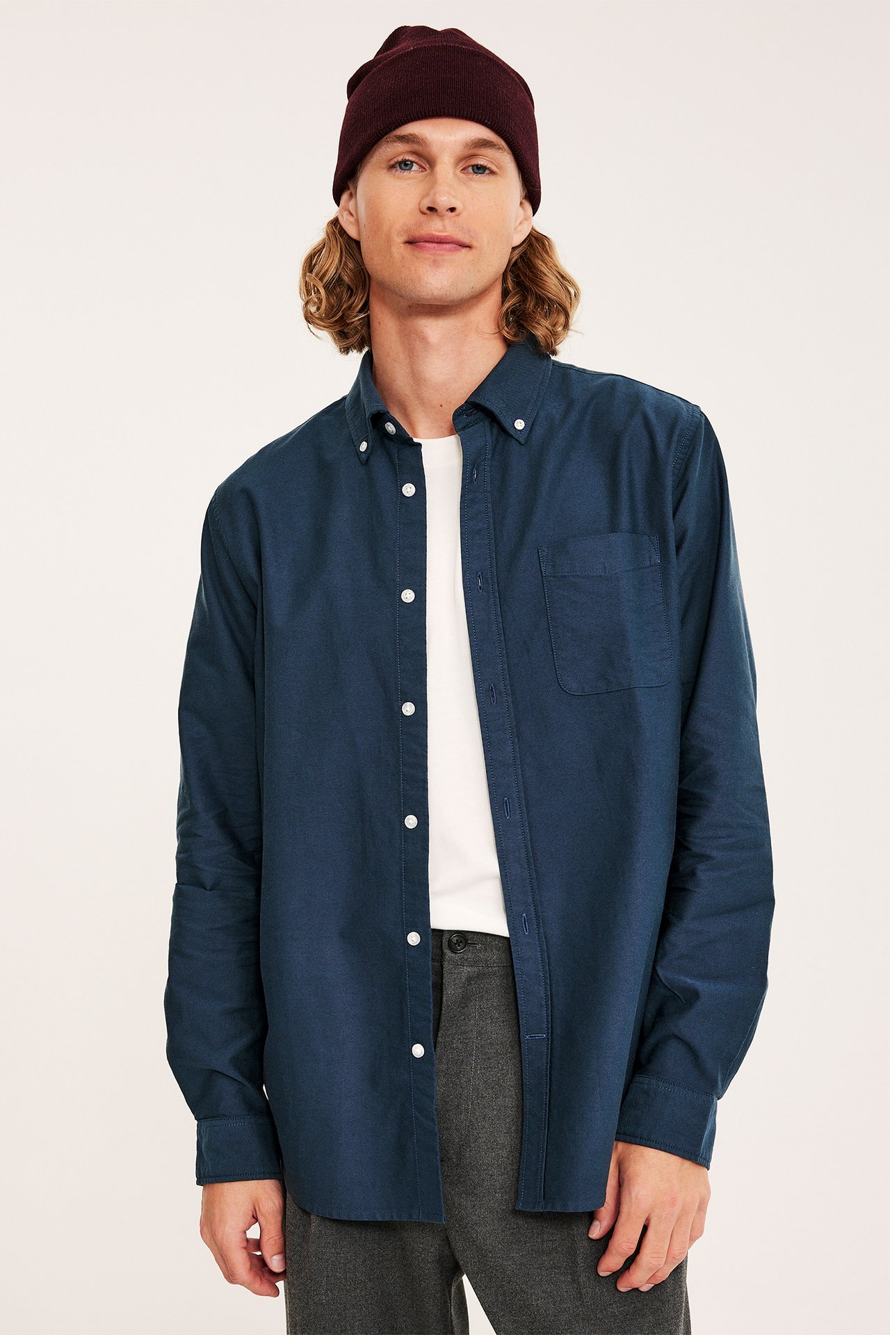 Oxfordpaita regular fit - Tummansininen - 5