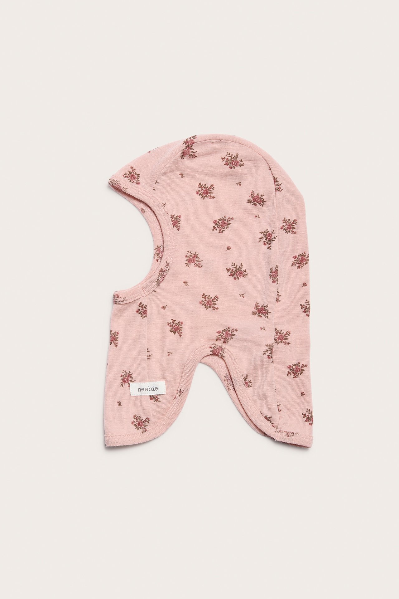Merinovillaa oleva kuviollinen vauvojen kypärämyssy - Pinkki - 1