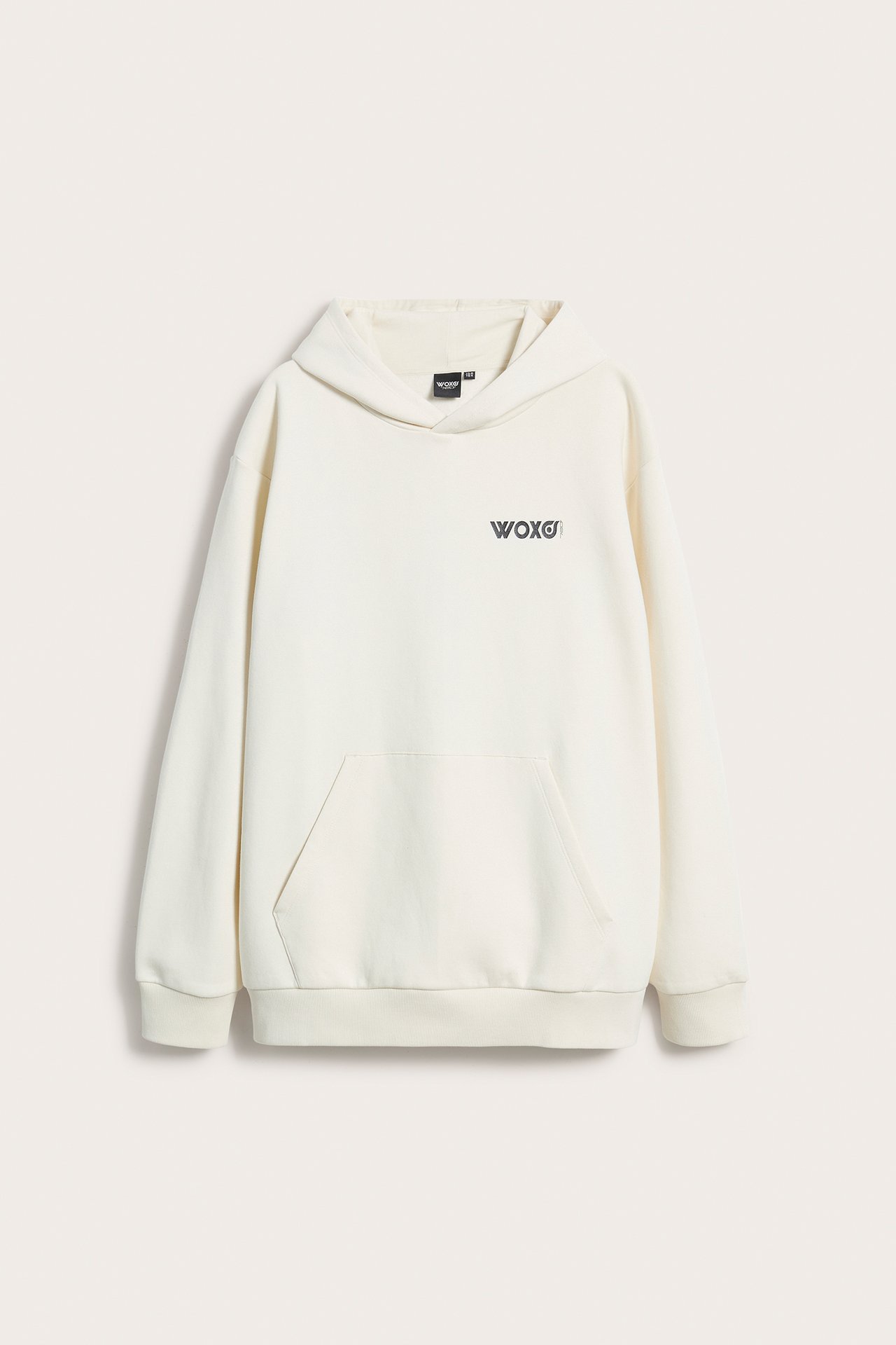 Bluza z kapturem, z nadrukiem na plecach - Offwhite - 6
