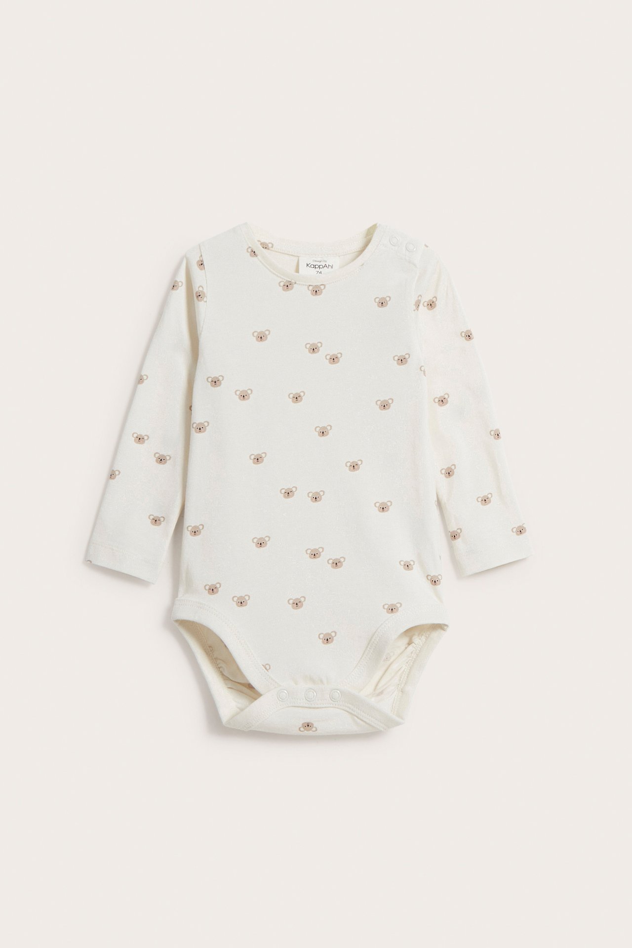 Mønstret body baby - Offwhite - 6