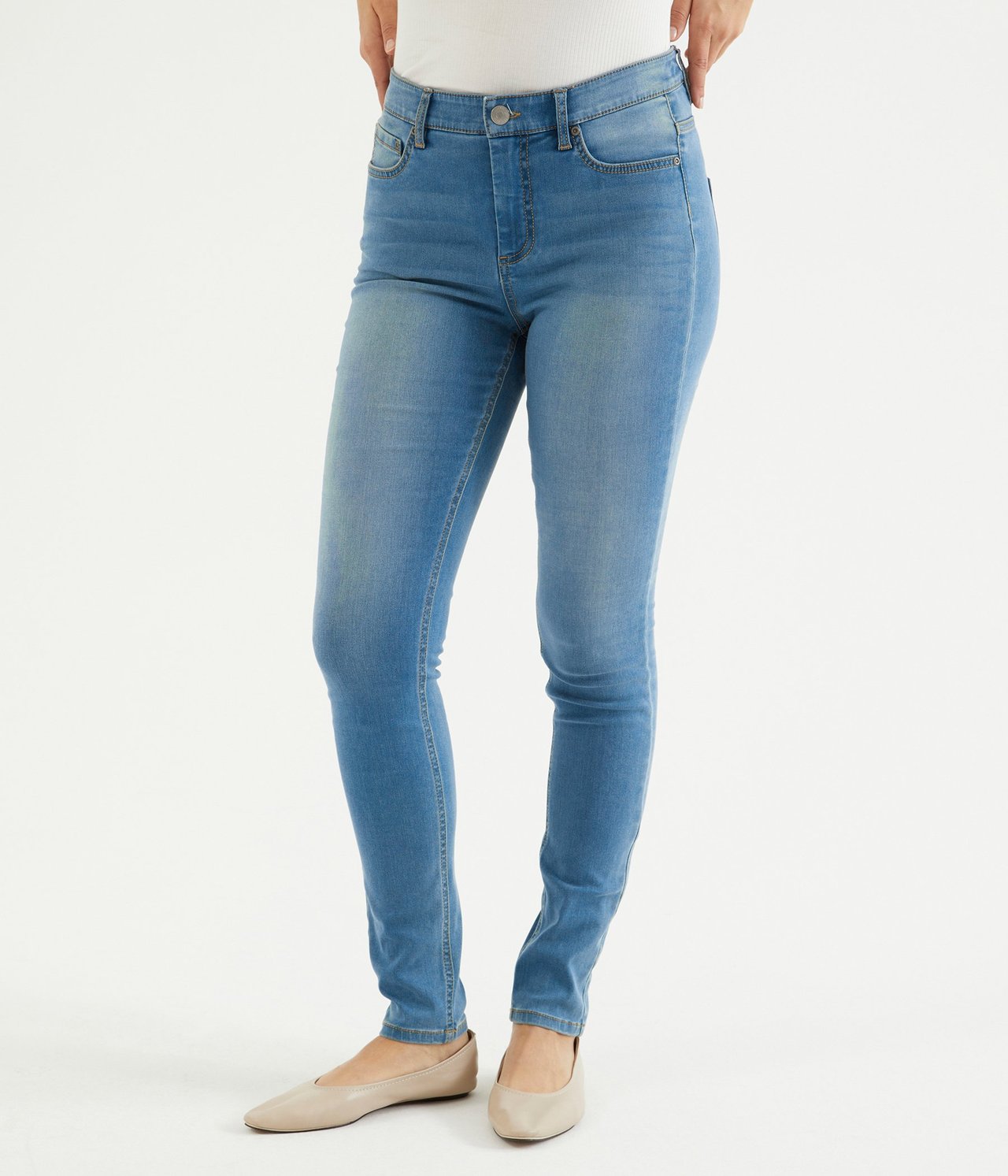 Super Slim Jeans High Waist Denimi - null - 4