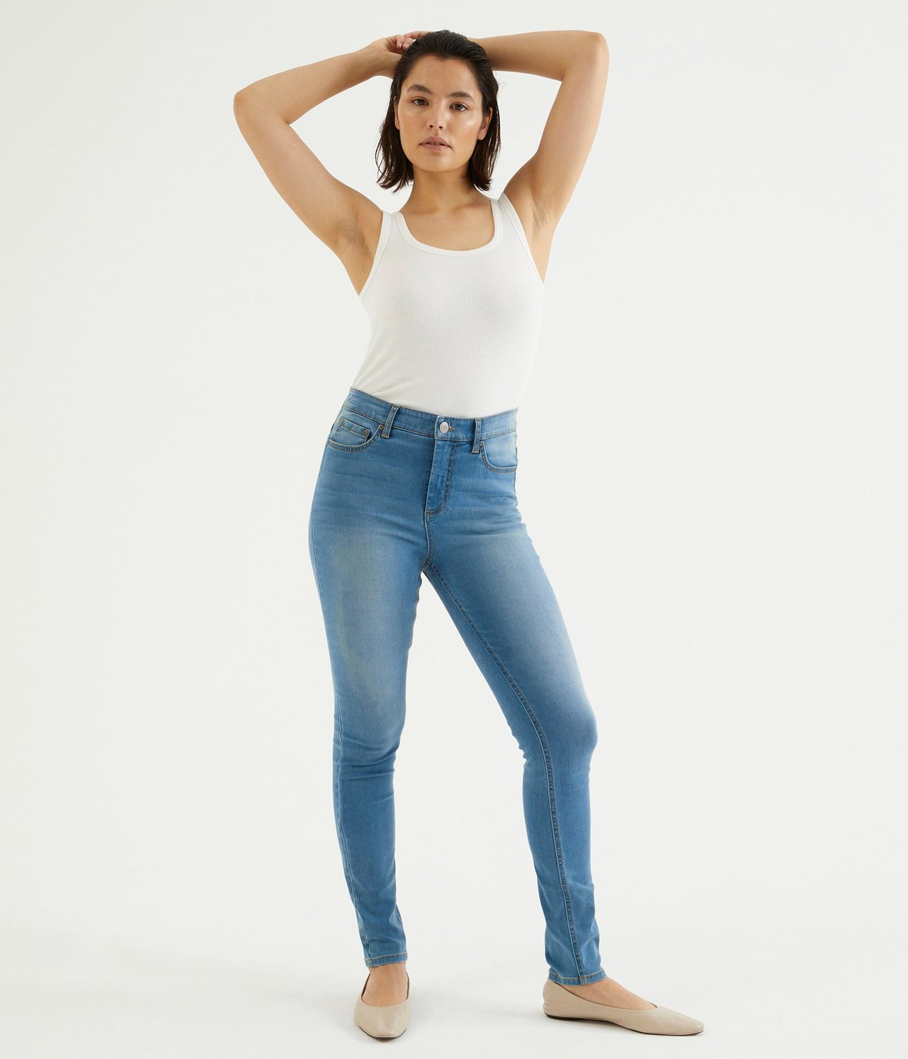 Super Slim Jeans High Waist - Denimi - 174cm / Storlek: 38 - 1