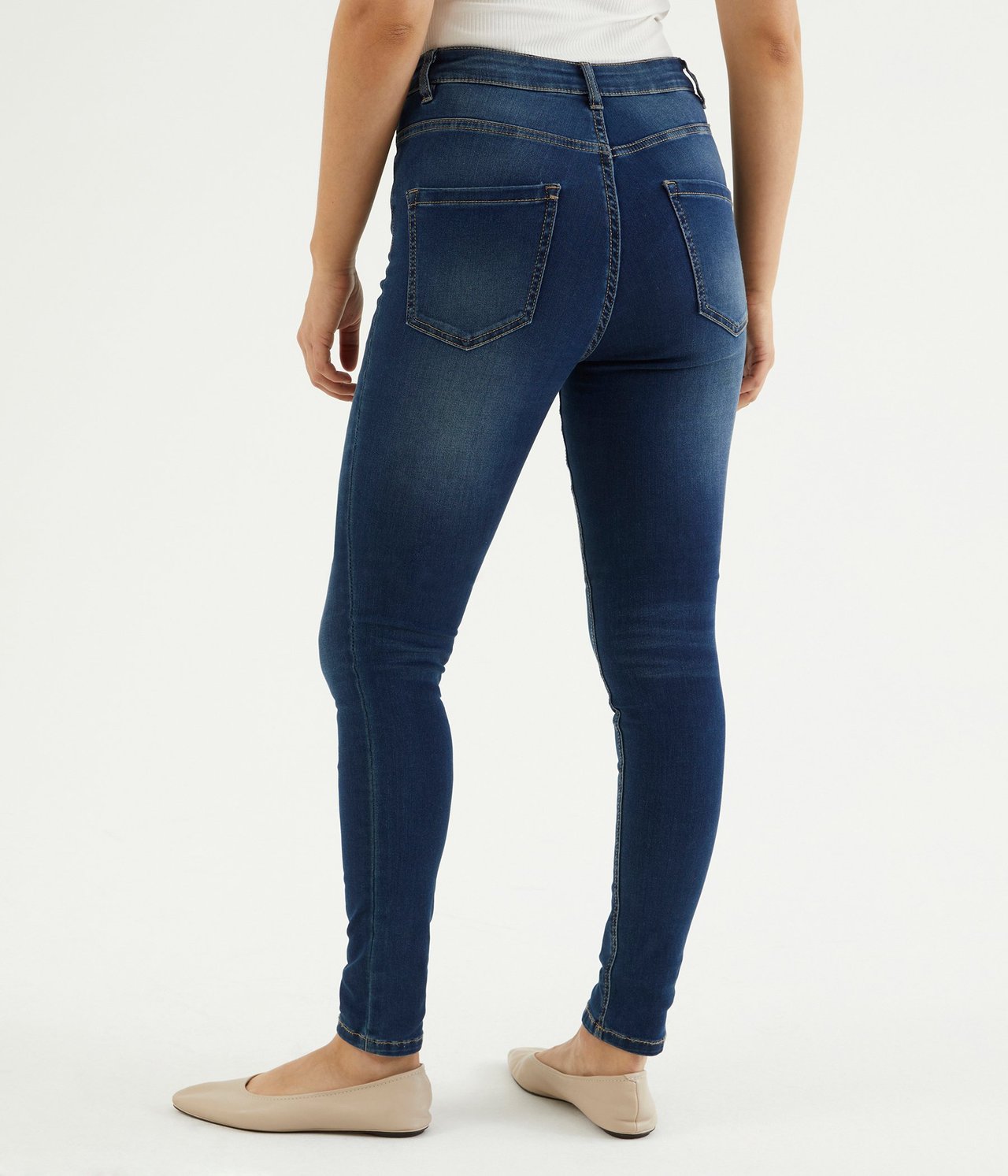 Super Slim Jeans High Waist Tumma denimi - null - 2