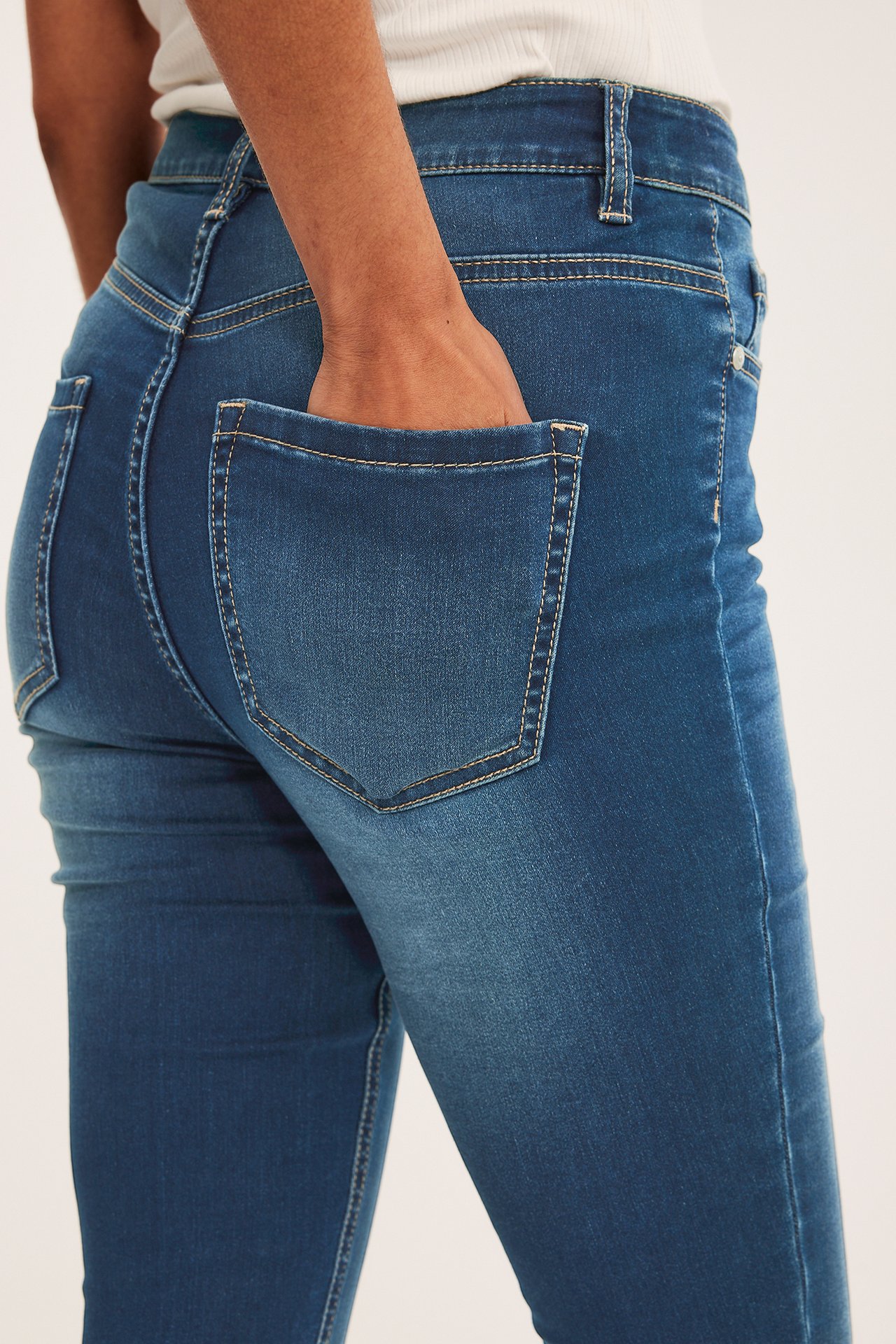 Dżinsy Super Slim High Waist - Ciemny dżins - 6