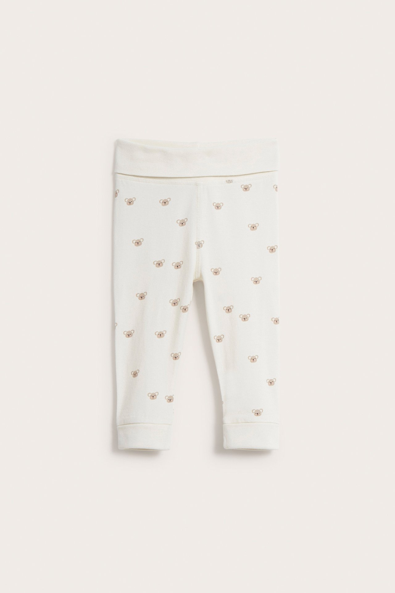 Mönstrade leggings baby - Offwhite - 5