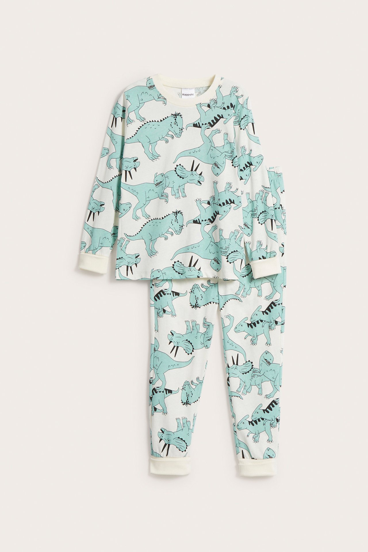 Långärmad pyjamas - Offwhite - 2