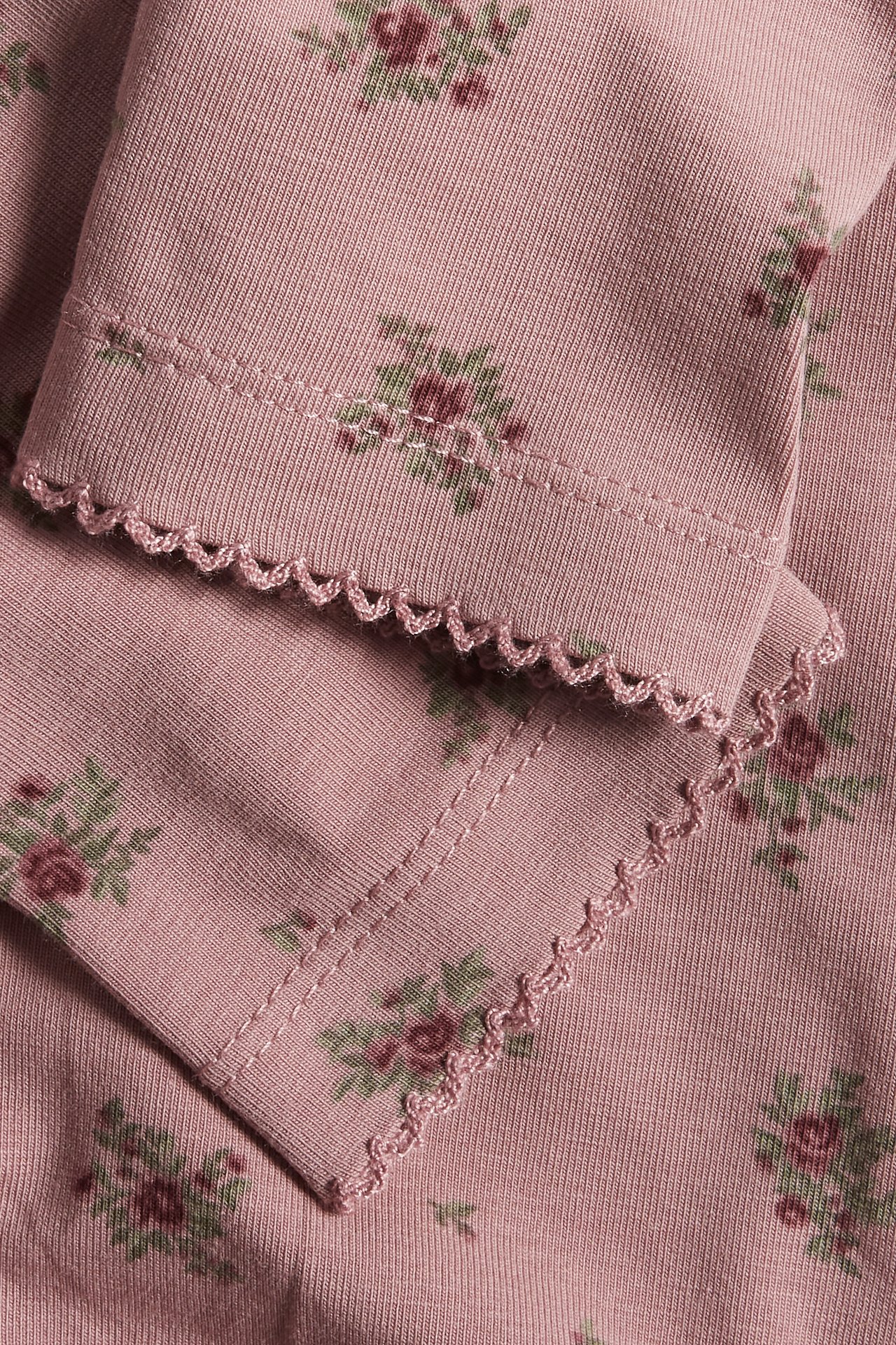 Kukkakuvioiset vauvojen leggingsit - Tummanpinkki - 1