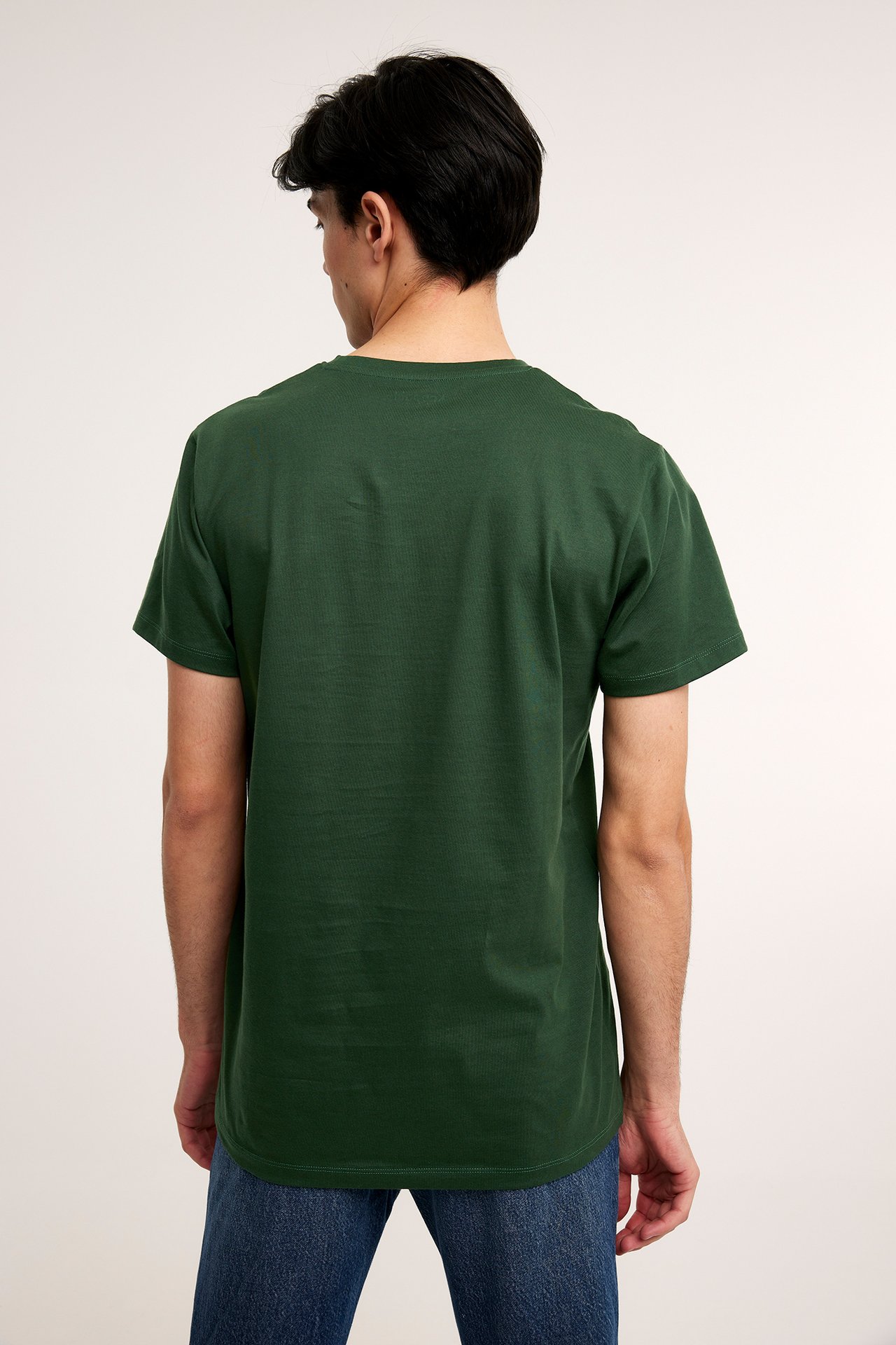 T-shirt z okrągłym dekoltem - Zielony - 3