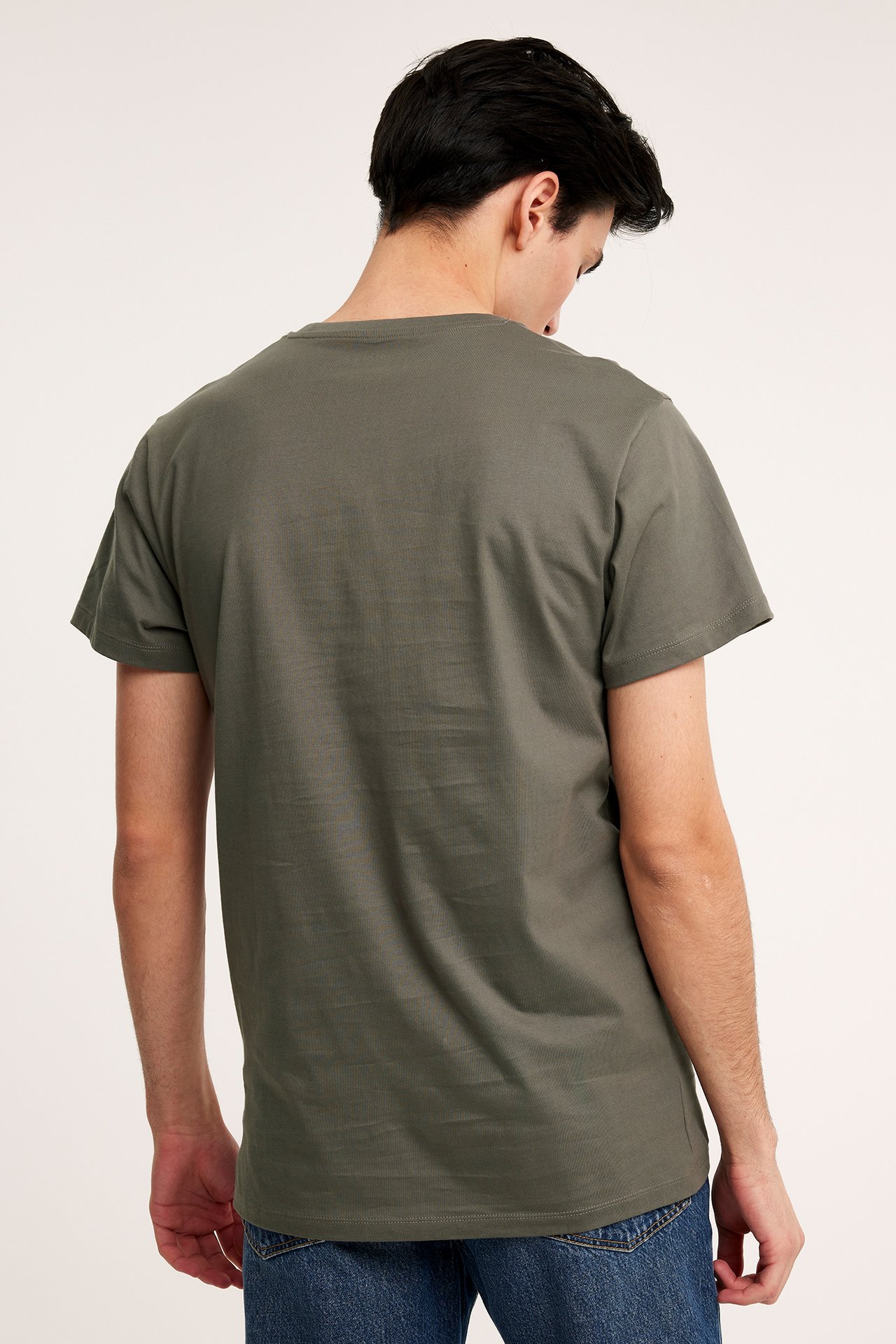 T-shirt z okrągłym dekoltem - Zielony - 4