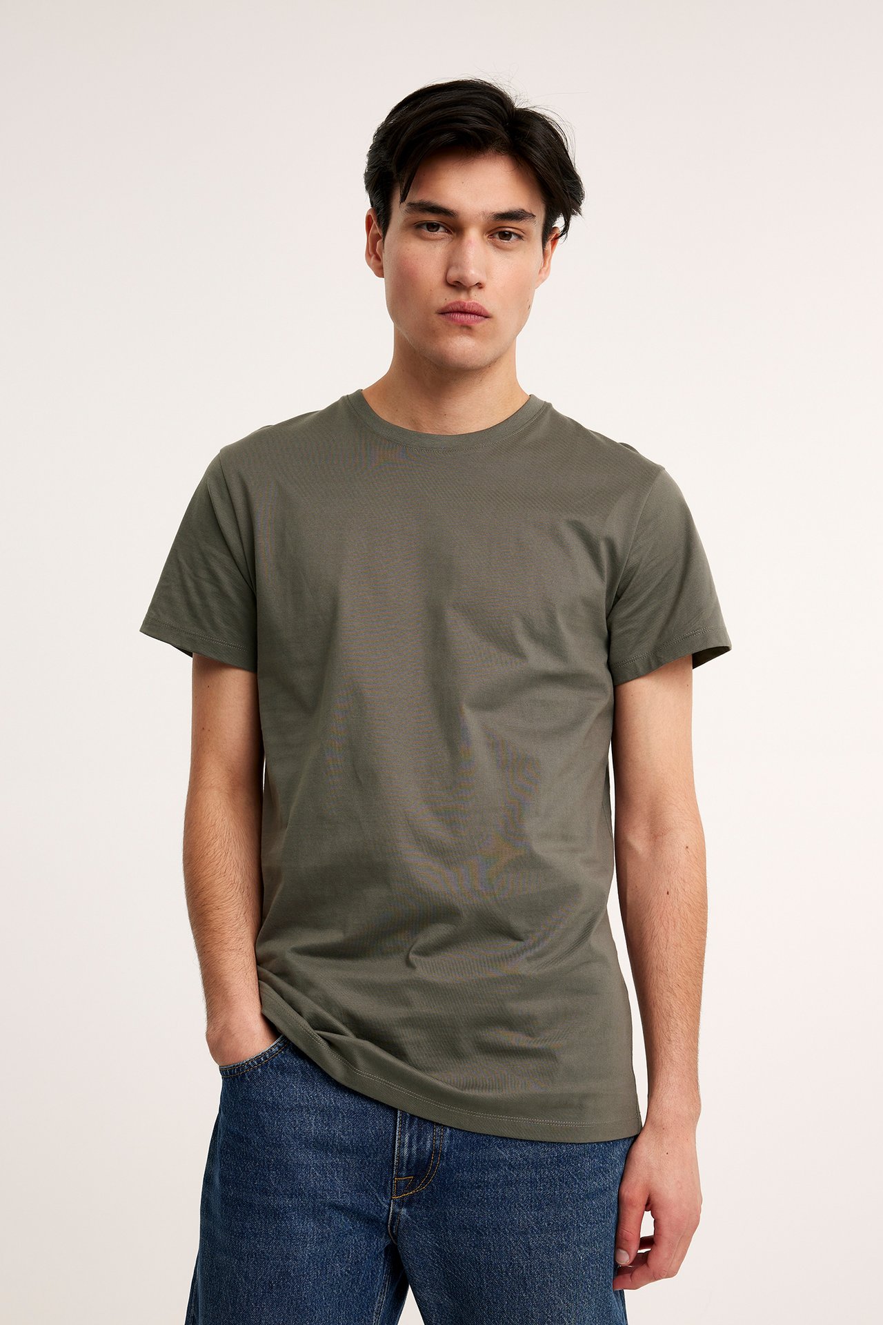 T-skjorte med rund hals - Grønn - 2