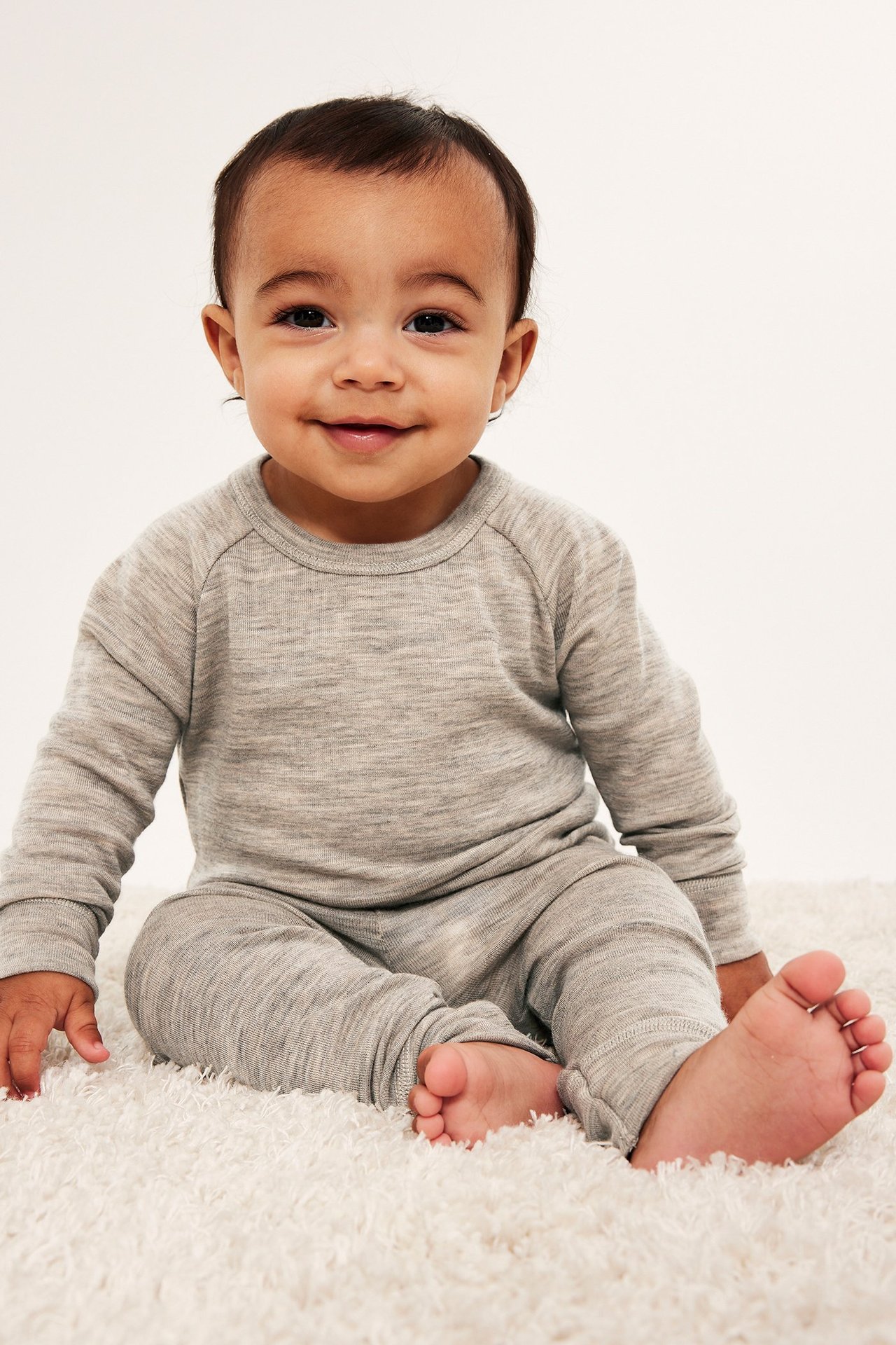 Koszulka z długimi rękawami, z wełny merino, Kaxs