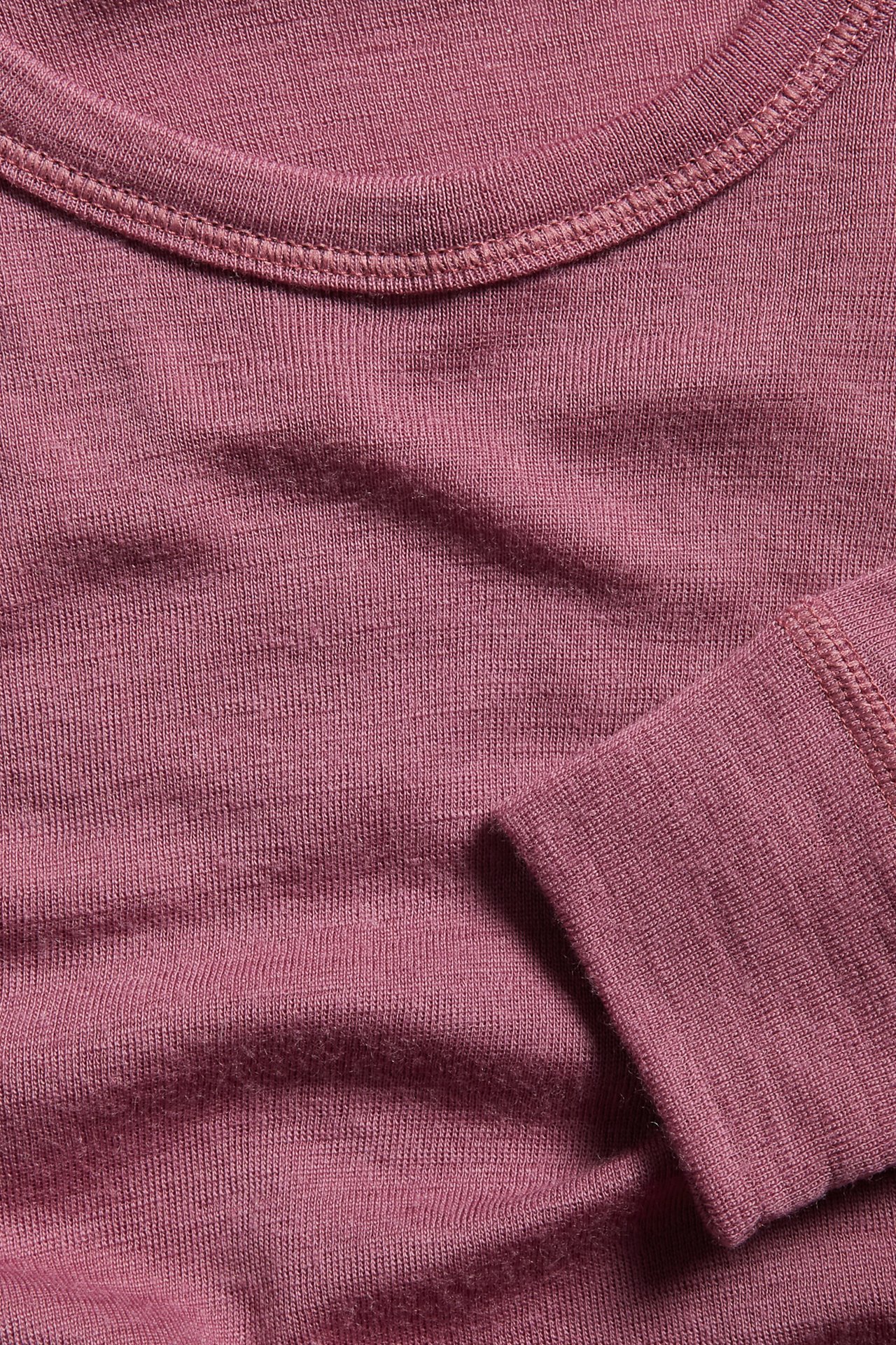 Koszulka z długimi rękawami, z wełny merino, Kaxs - Różowy - 1