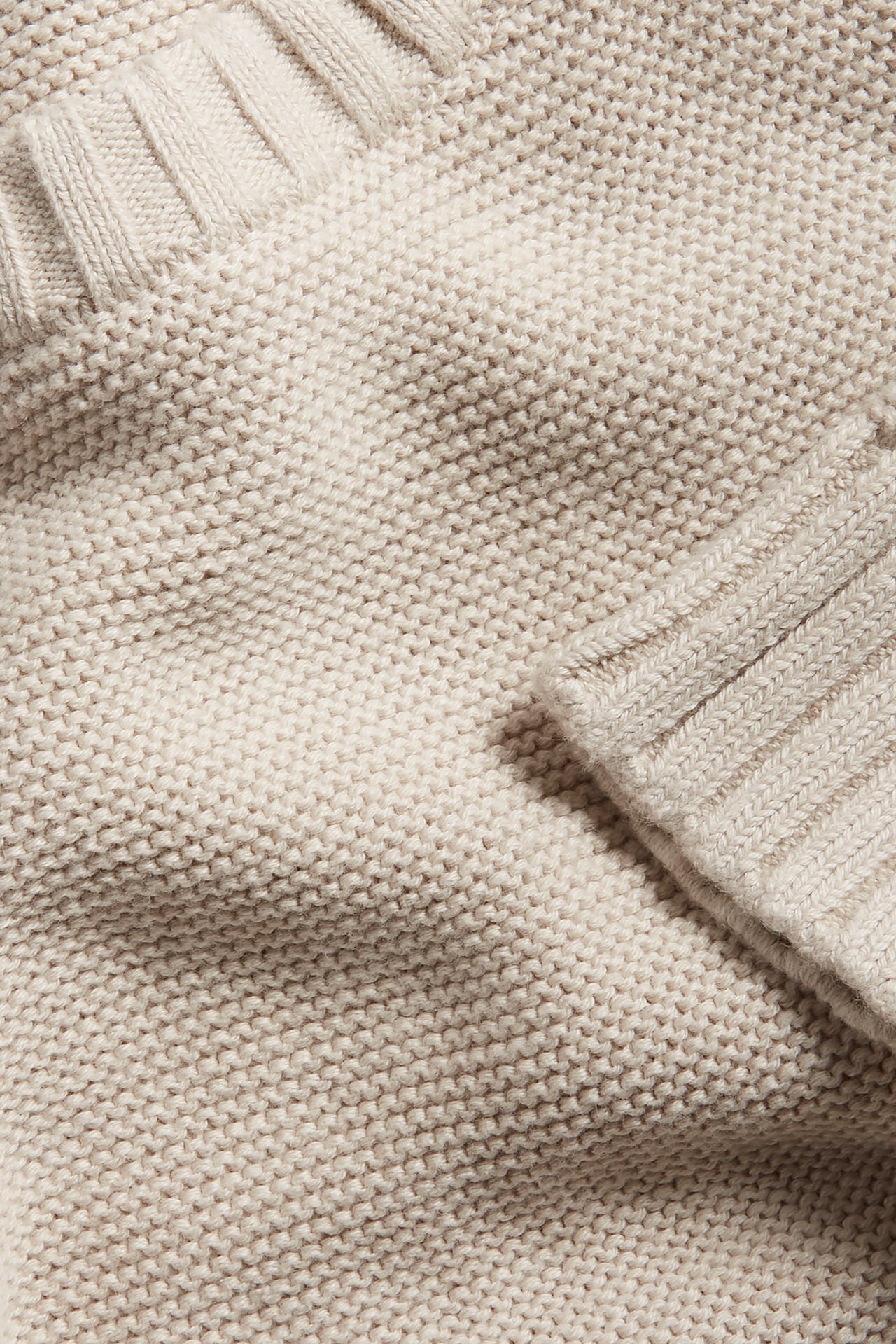 Stickad tröja - Beige - 4