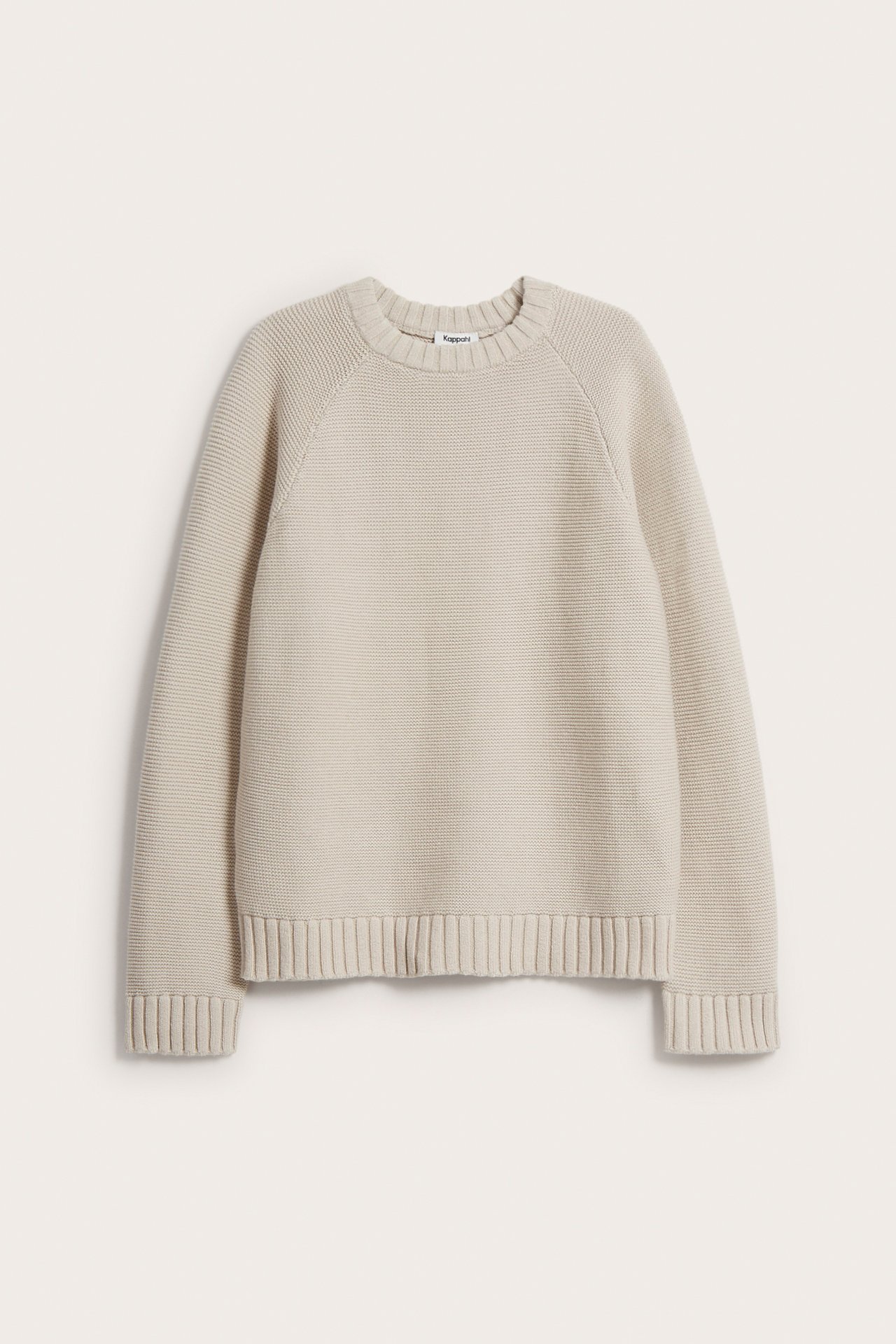 Dzianinowy sweter - Beżowy - 5