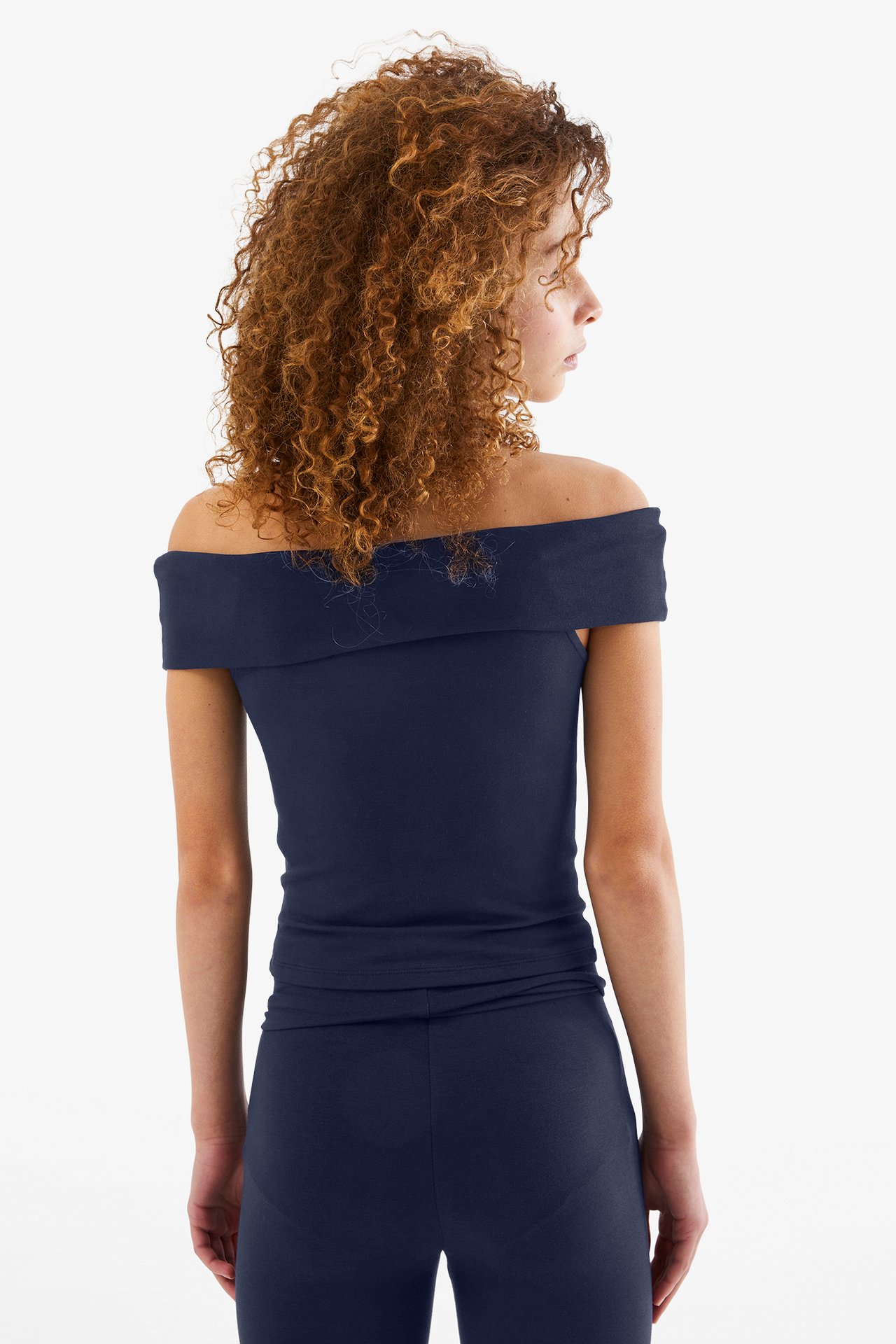 Off shoulder -paita - Sininen - 3