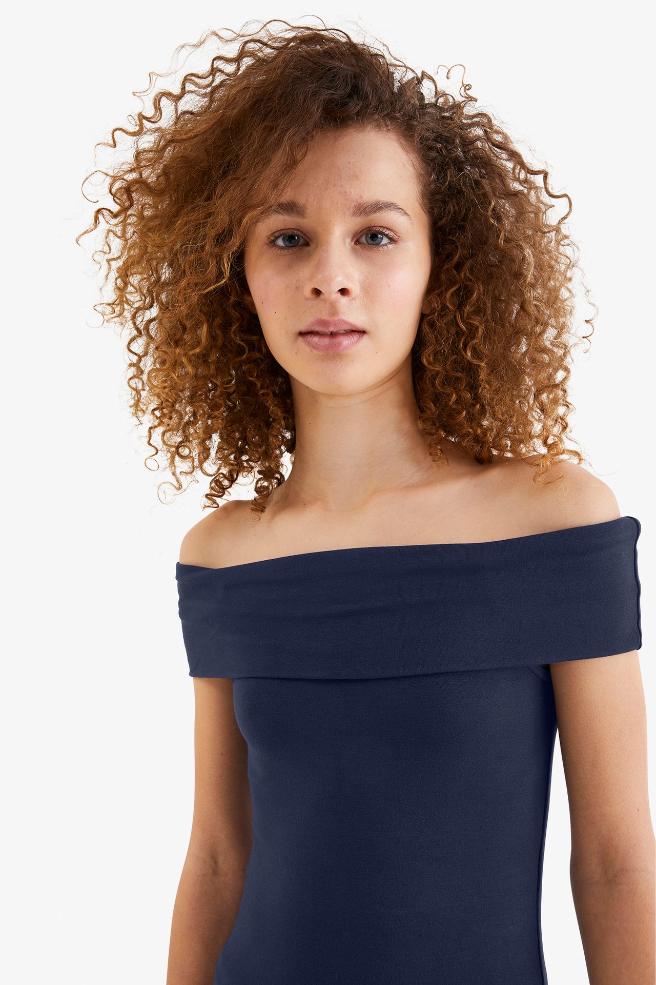 Off shoulder -paita - Sininen - 2