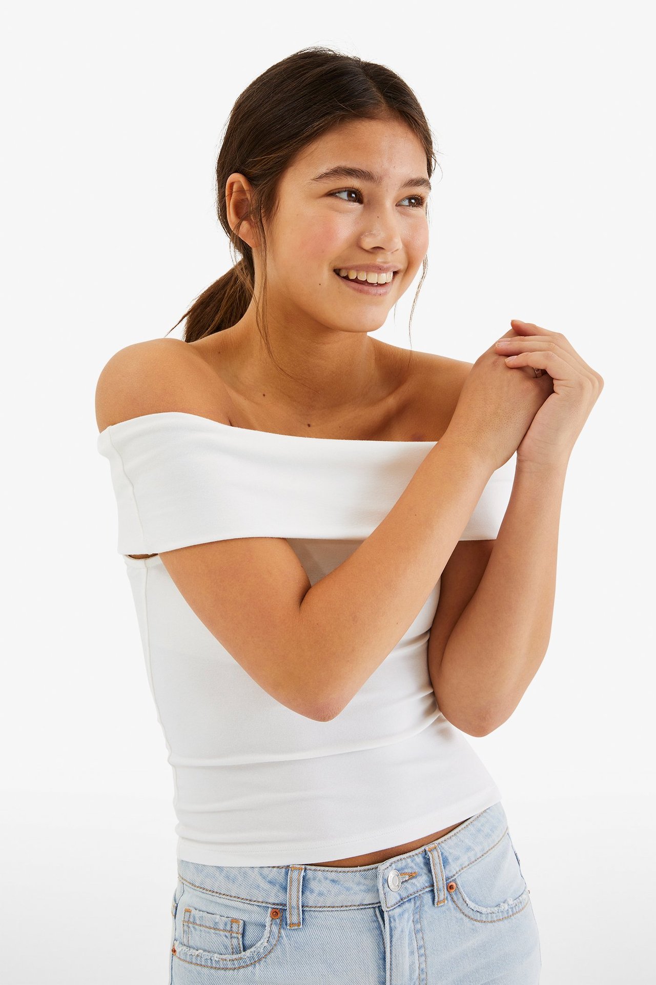 Off shoulder-topp Offwhite - null - 6