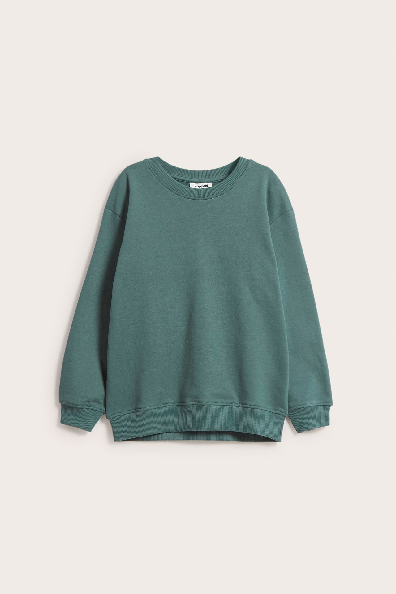 Bluza z puszystą stroną wewnętrzną - Ciemnozielony - 6