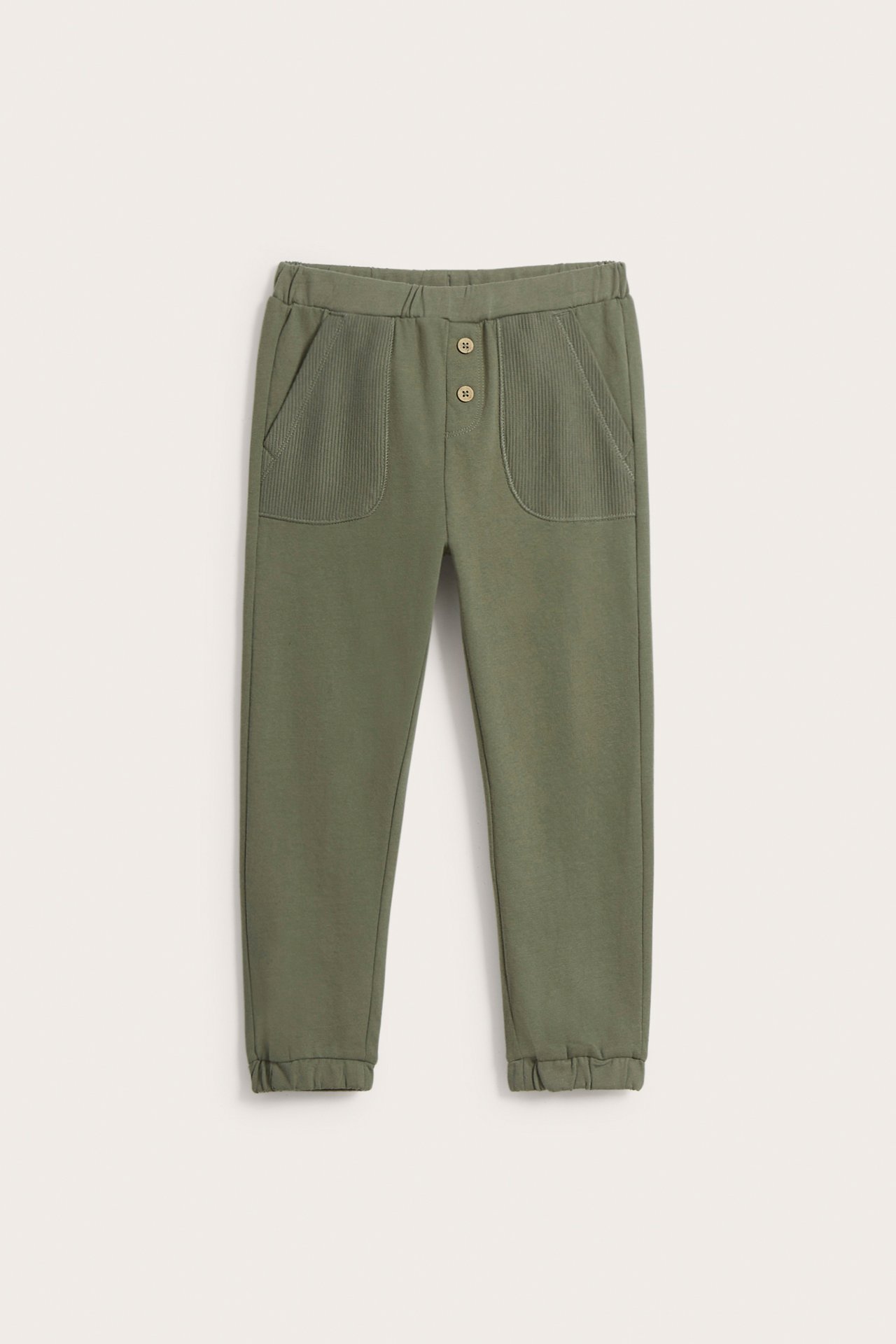 Spodnie dresowe - Zielony khaki - 2