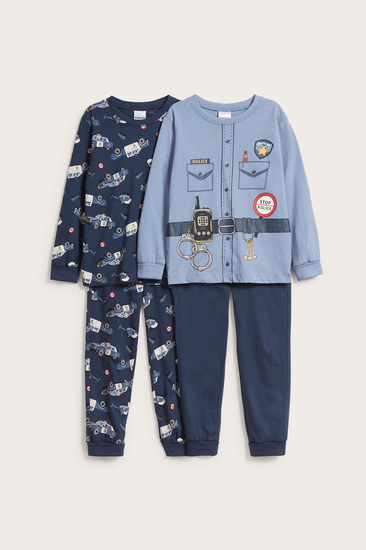 Politipyjamas 2-pakning
