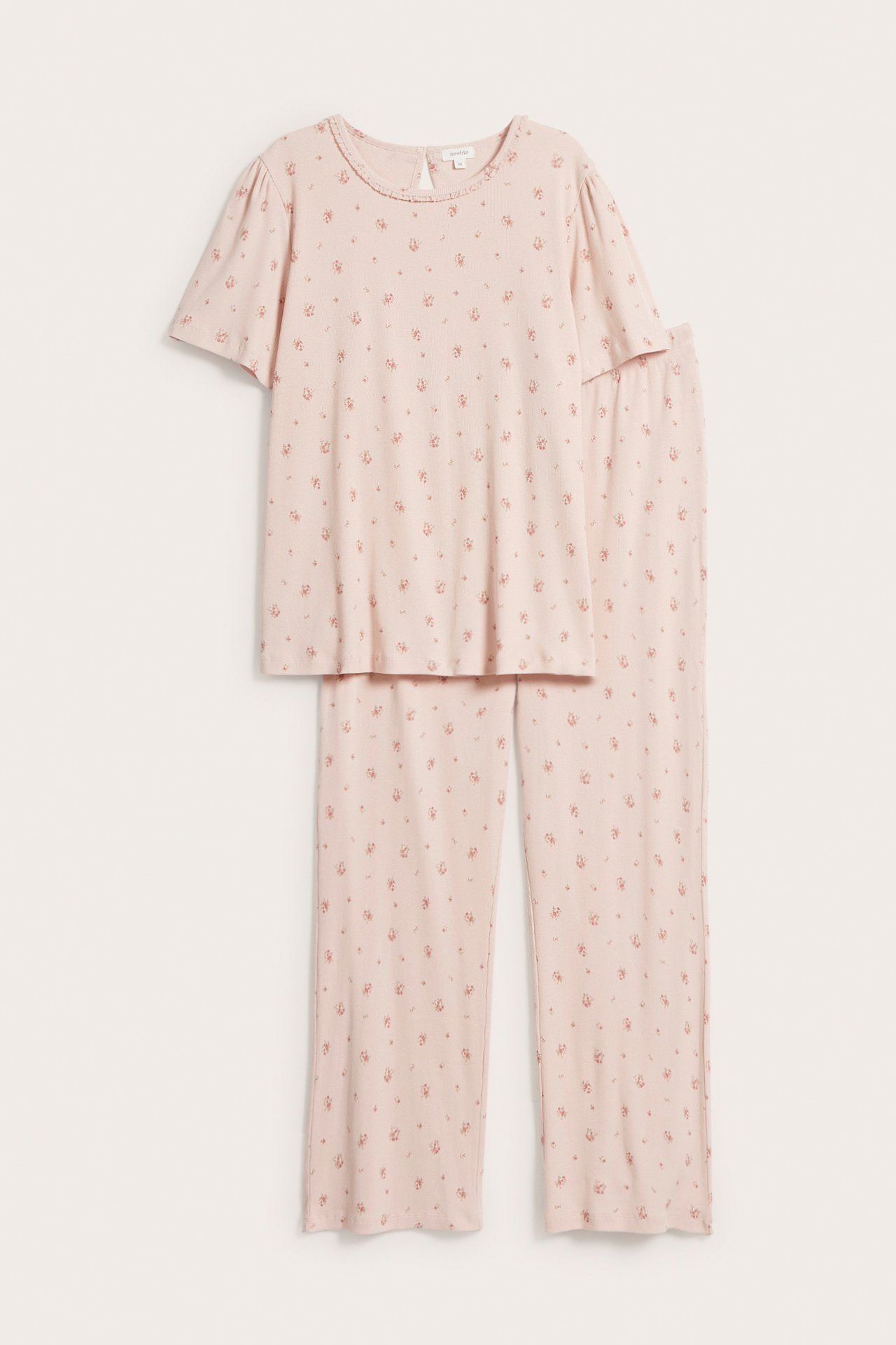 Blommig pyjamas Newbie Woman - Ljusrosa - 2