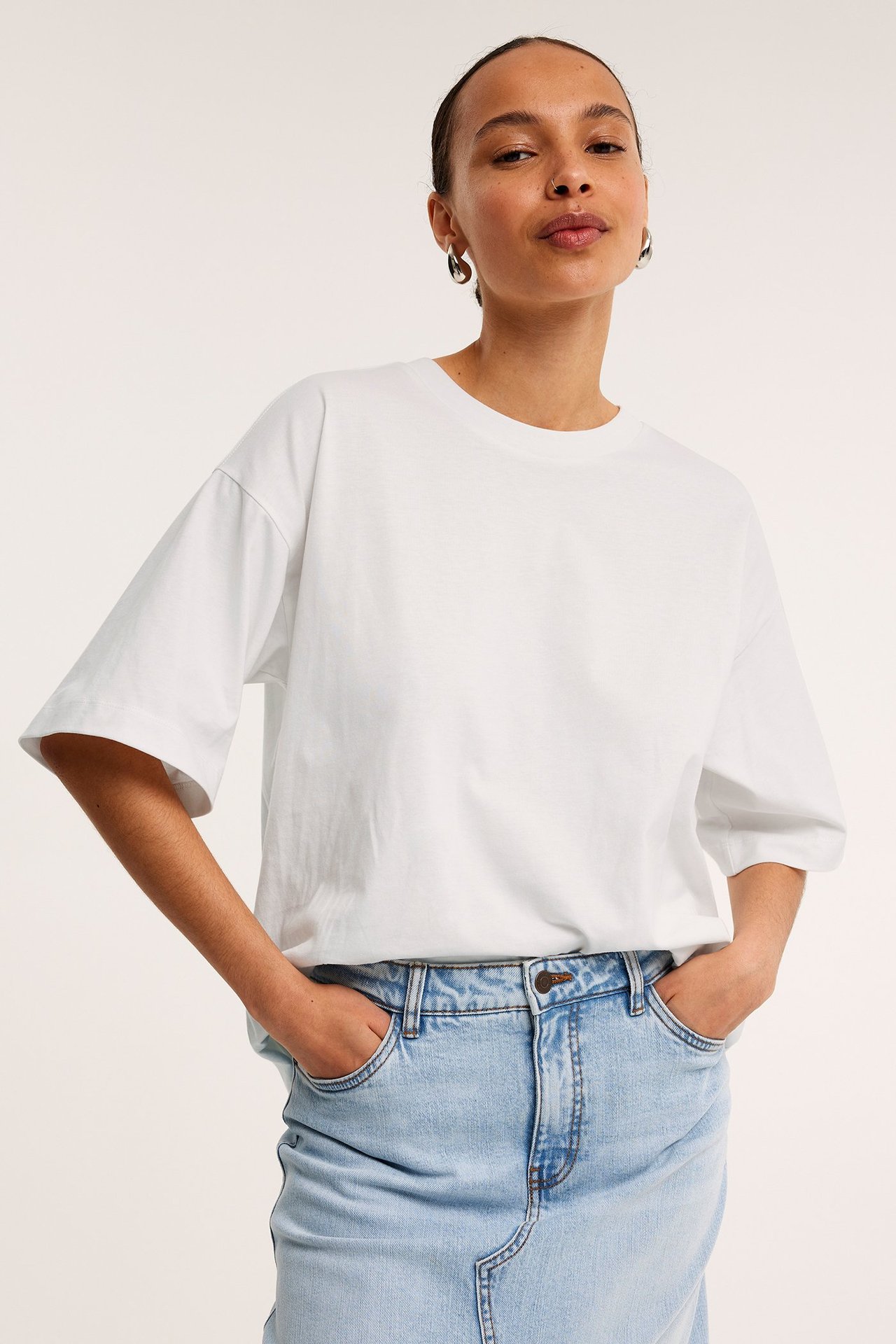 Oversized t-skjorte Offwhite - null - 4