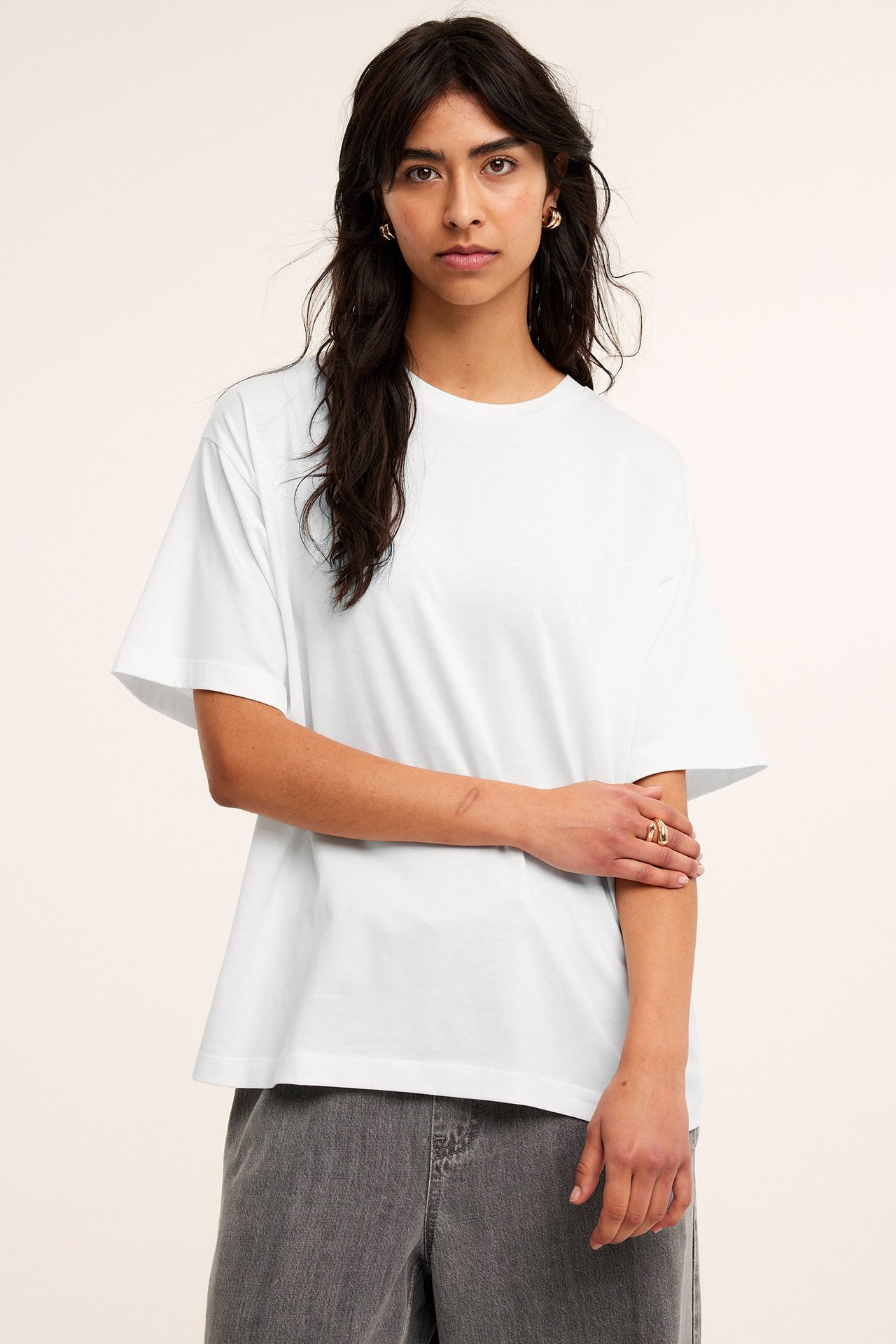 Oversized t-skjorte - Offwhite - 3