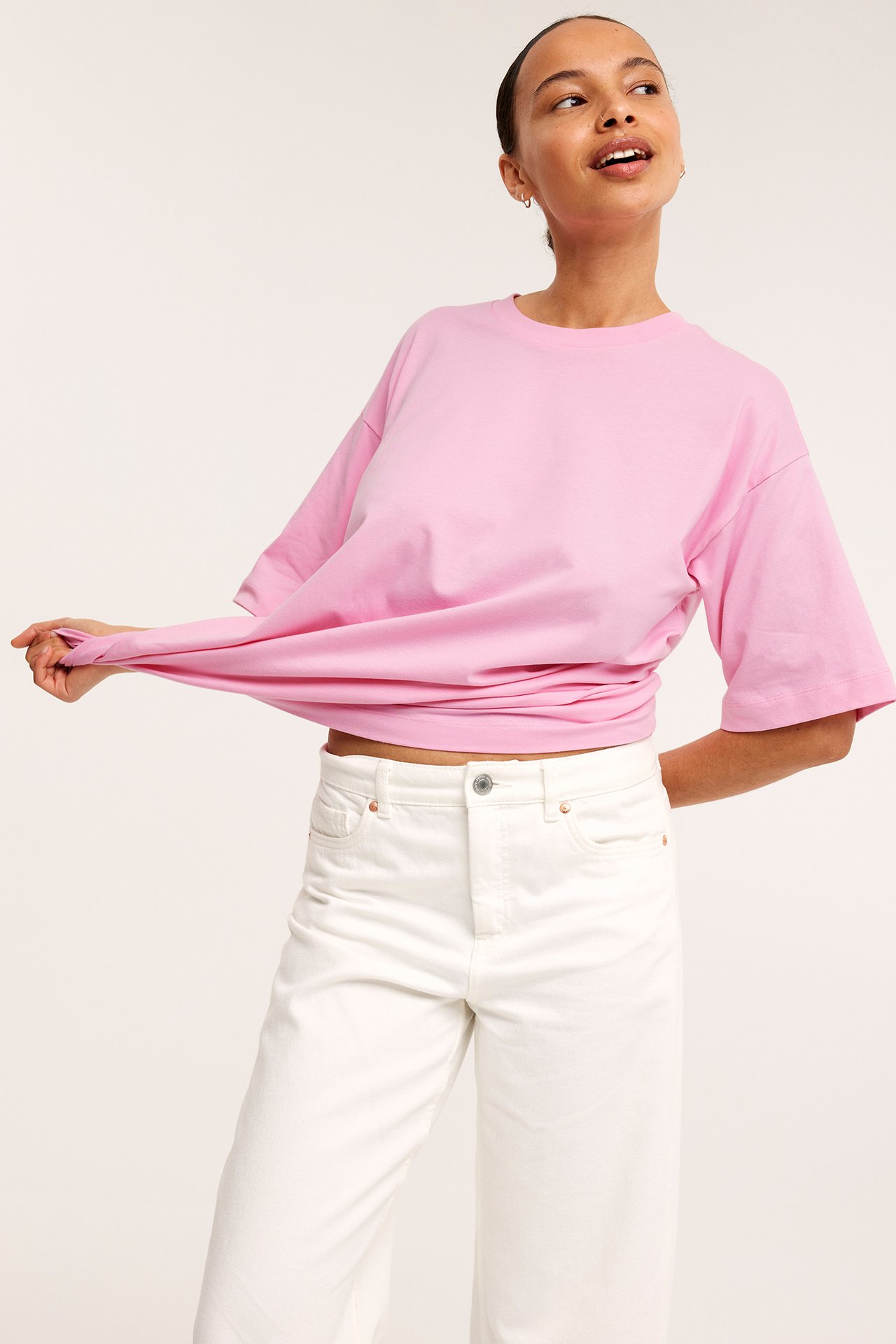 Oversized t-skjorte Rosa - null - 0