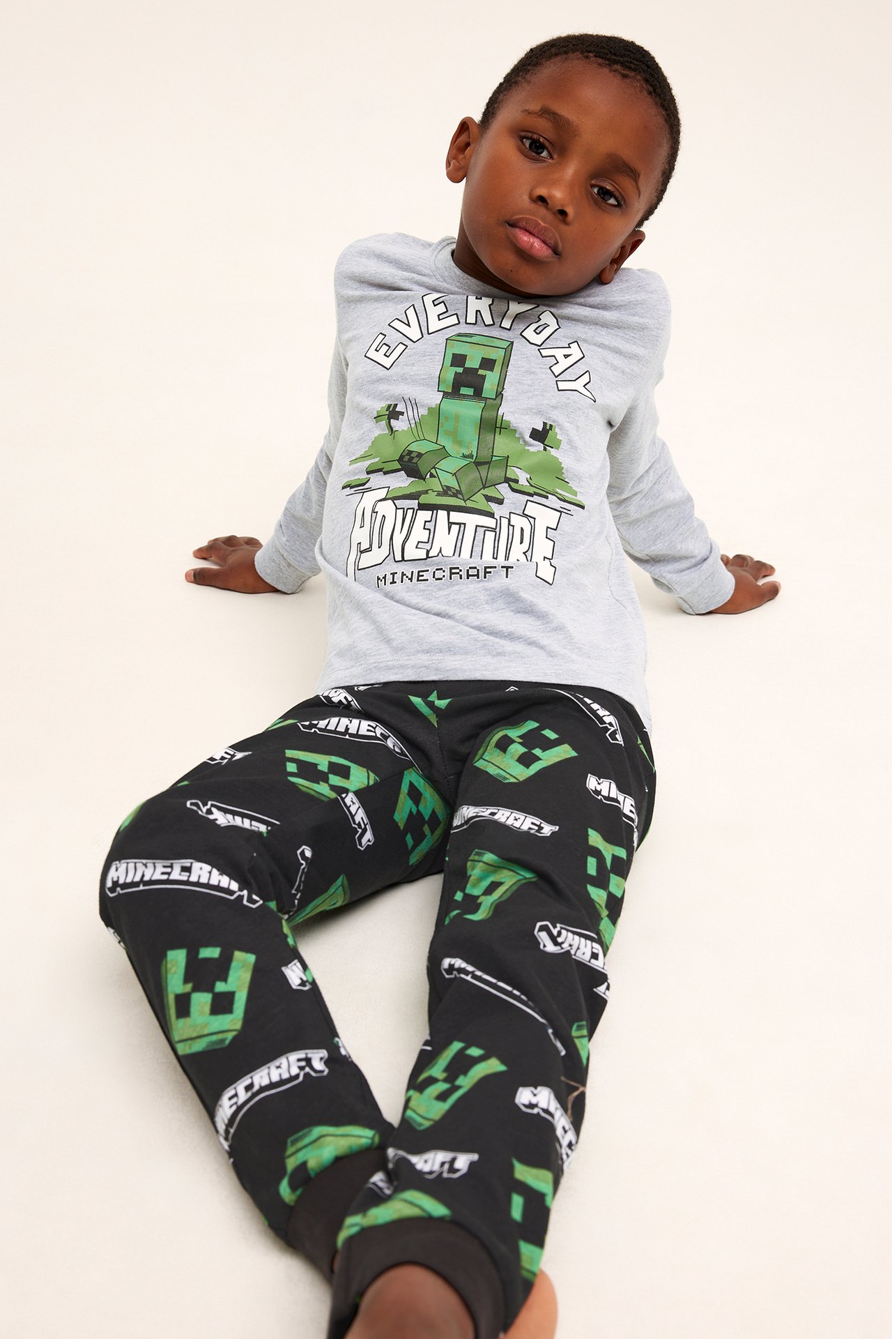 Pyjama Minecraft - Musta - 1