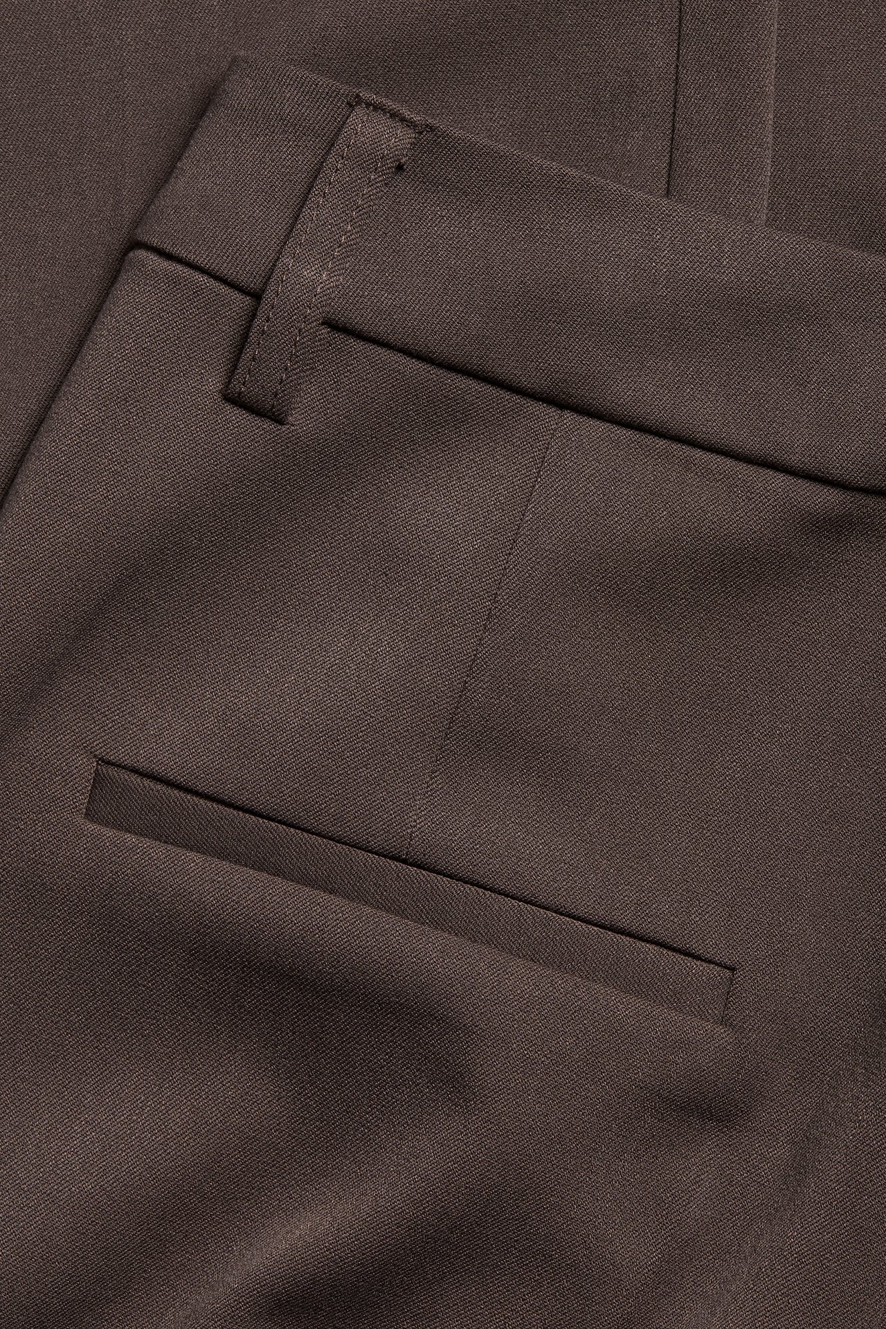 Spodnie garniturowe - Ciemnobrązowy - 5