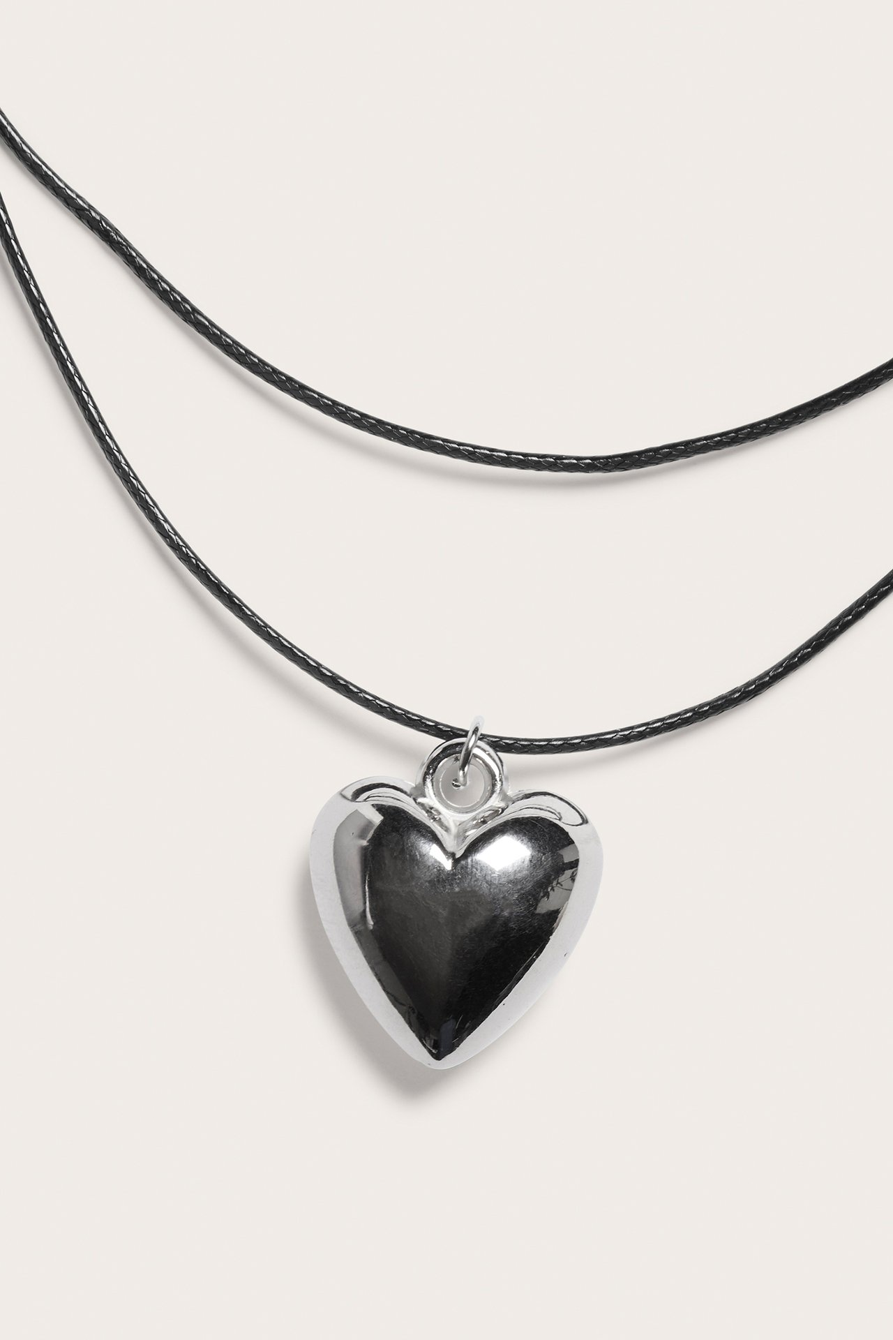 Halsband med hjärta - Silver - 1