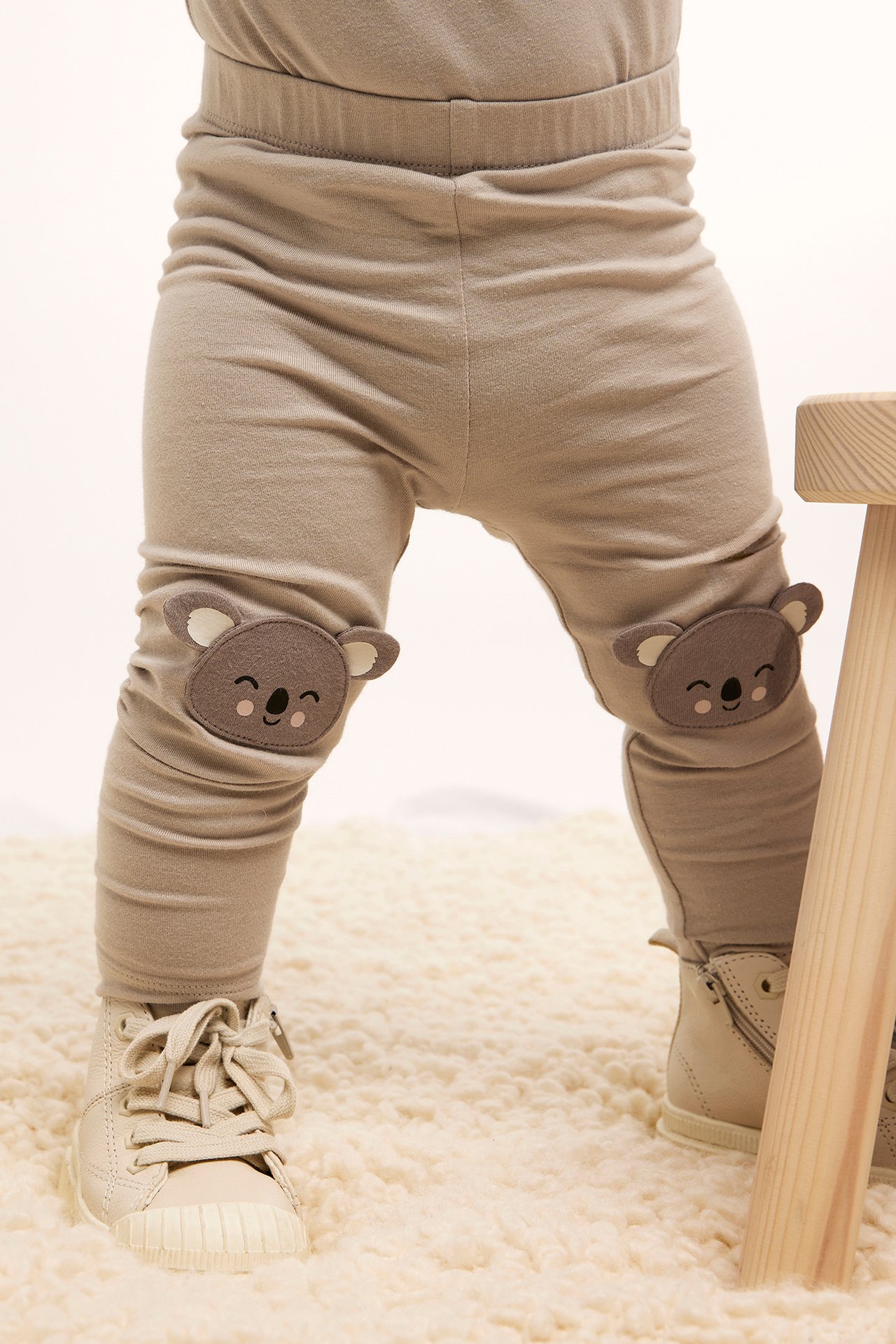 Legginsy z aplikacją, dla niemowląt - Beżowy - 2