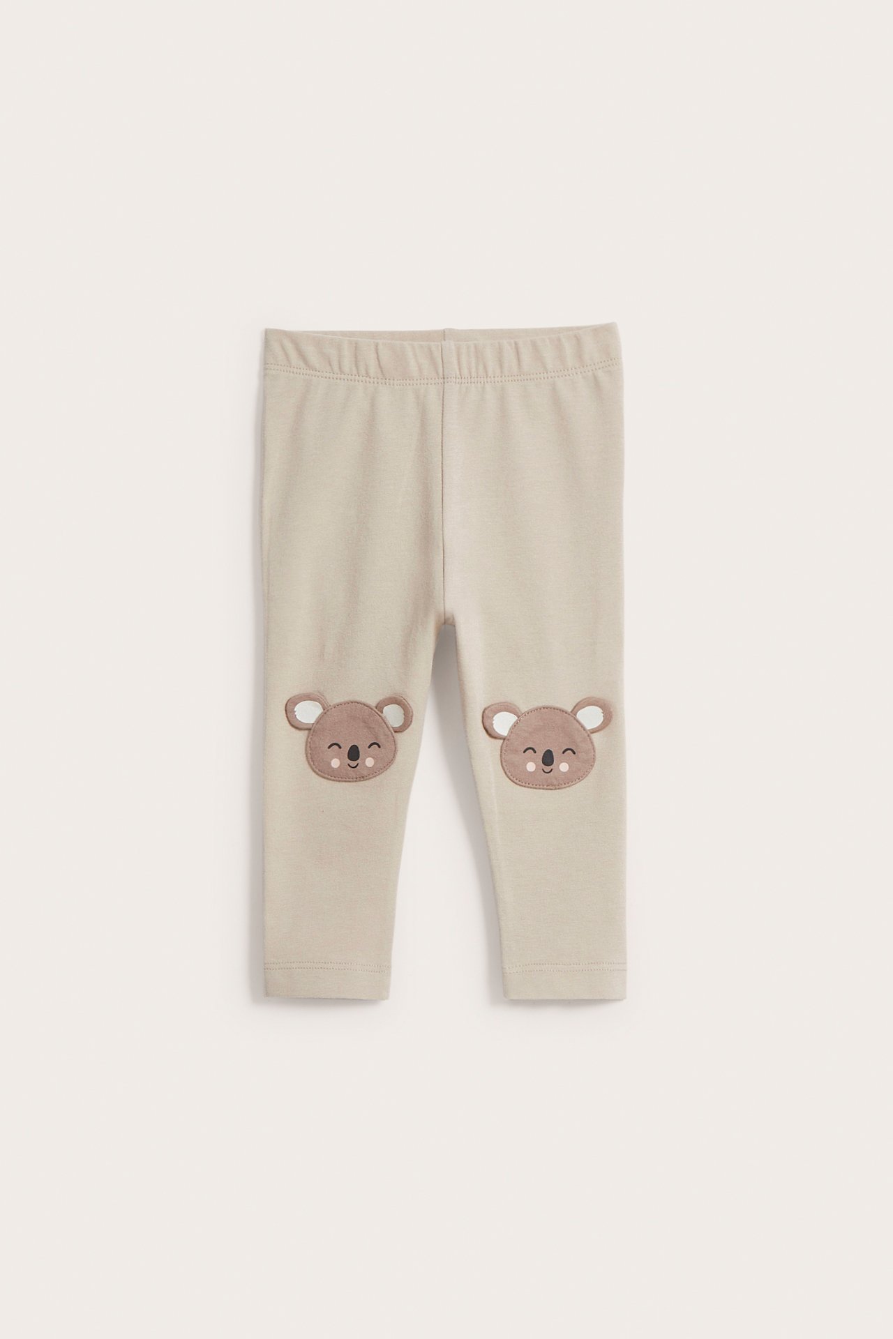 Legginsy z aplikacją, dla niemowląt - Beżowy - 5