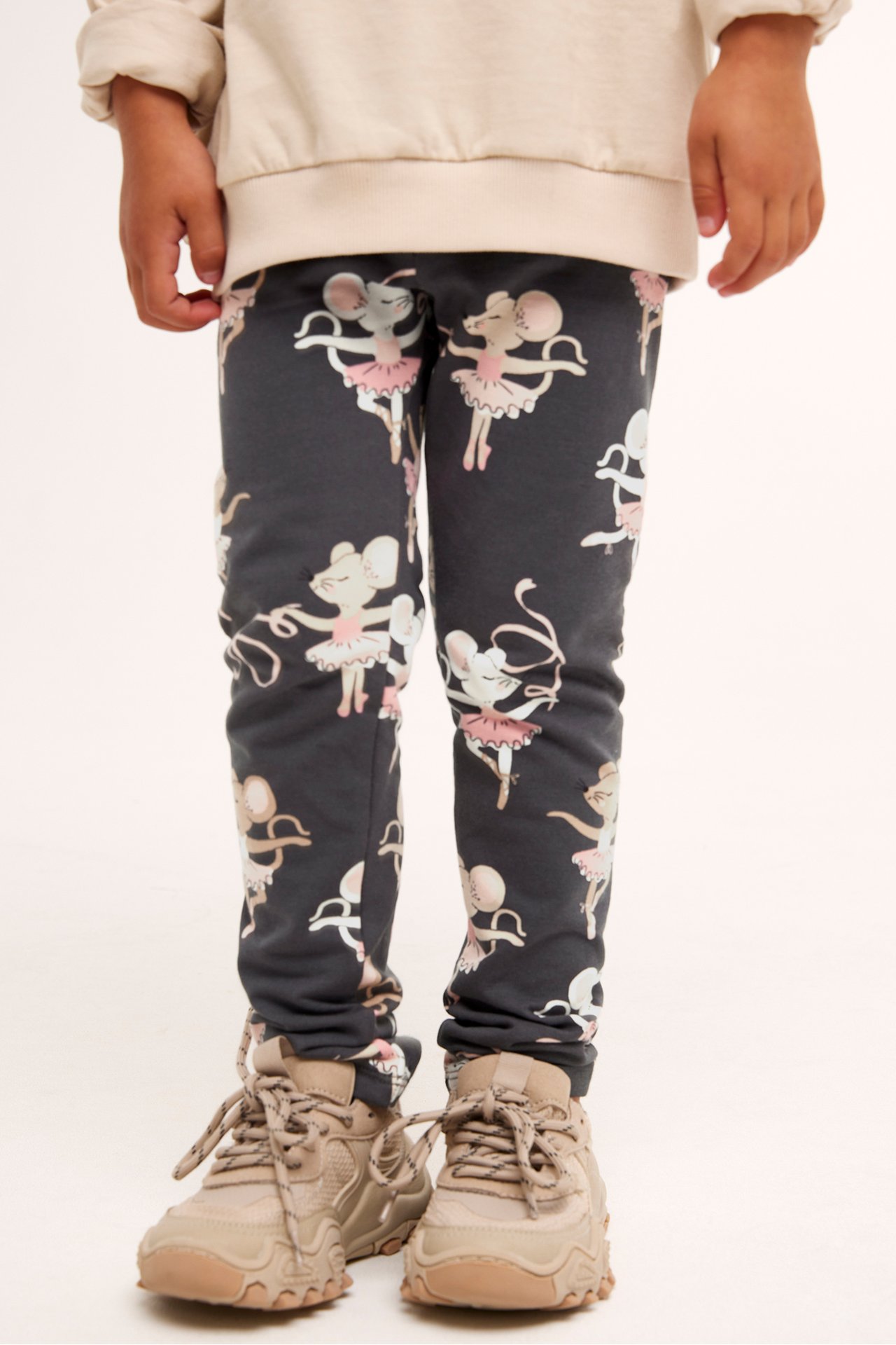 Legginsy z puszystą stroną wewnętrzną - Ciemnoszary - 2