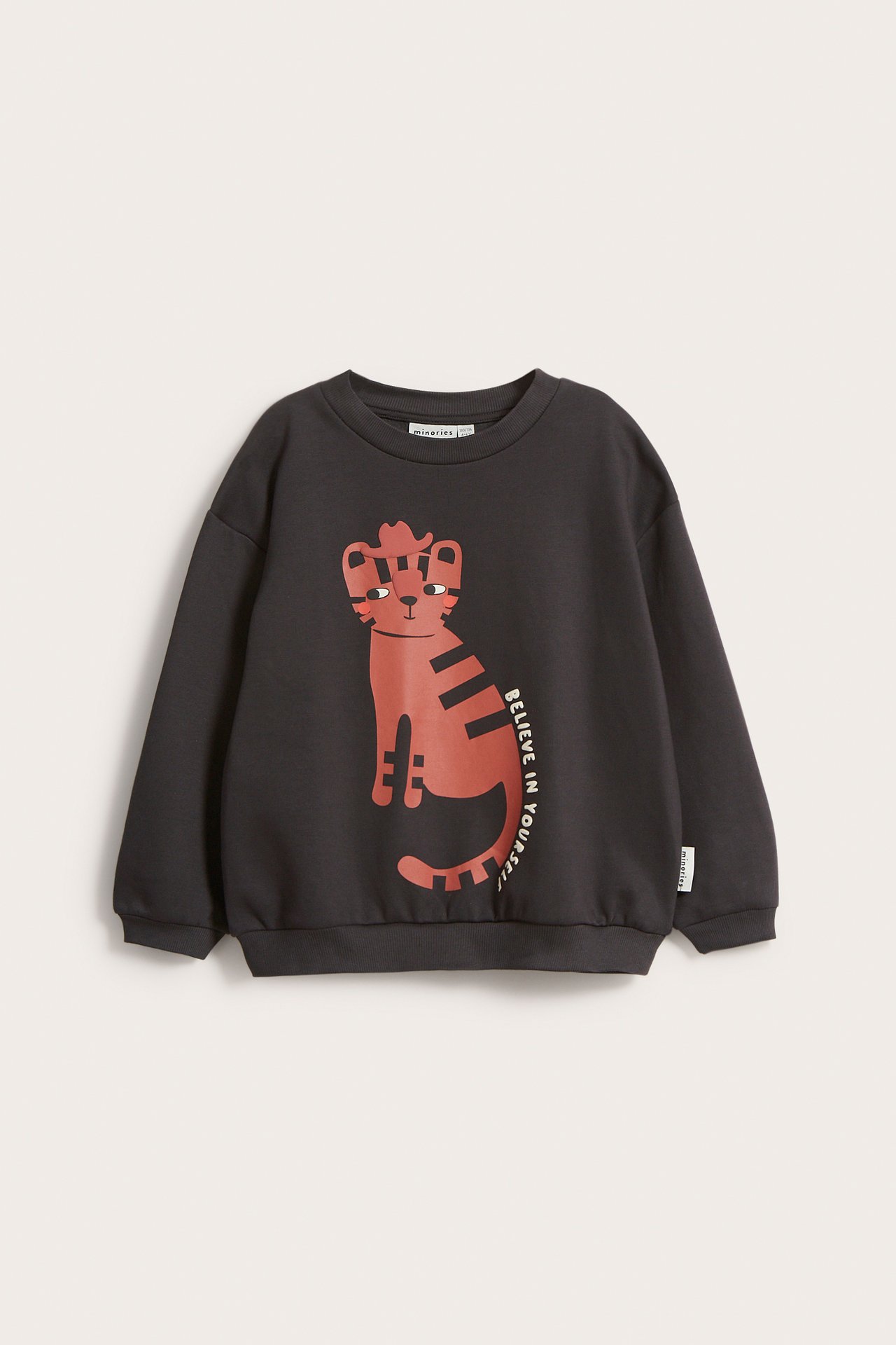 Sweatshirt med borstad insida - Svart - 2