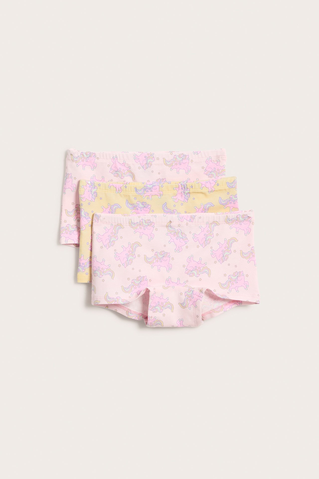Mönstrade boxertrosor 3-pack - Ljusbeige - 2