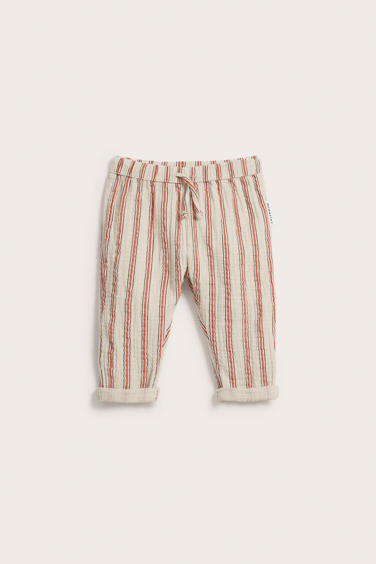 Stripete bukse baby - Beige - 2