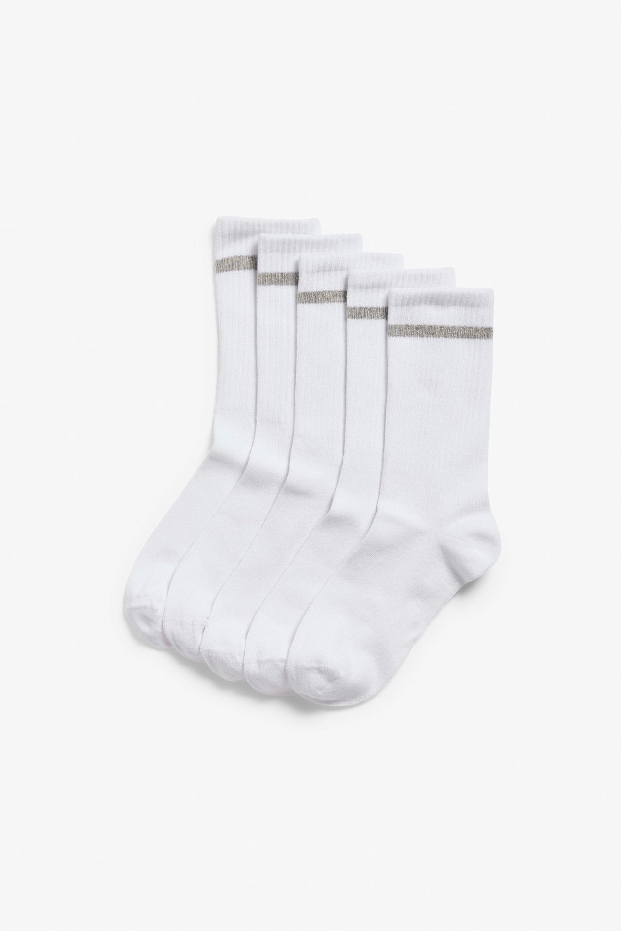 5 paria sukkia Valkoinen - null - 0