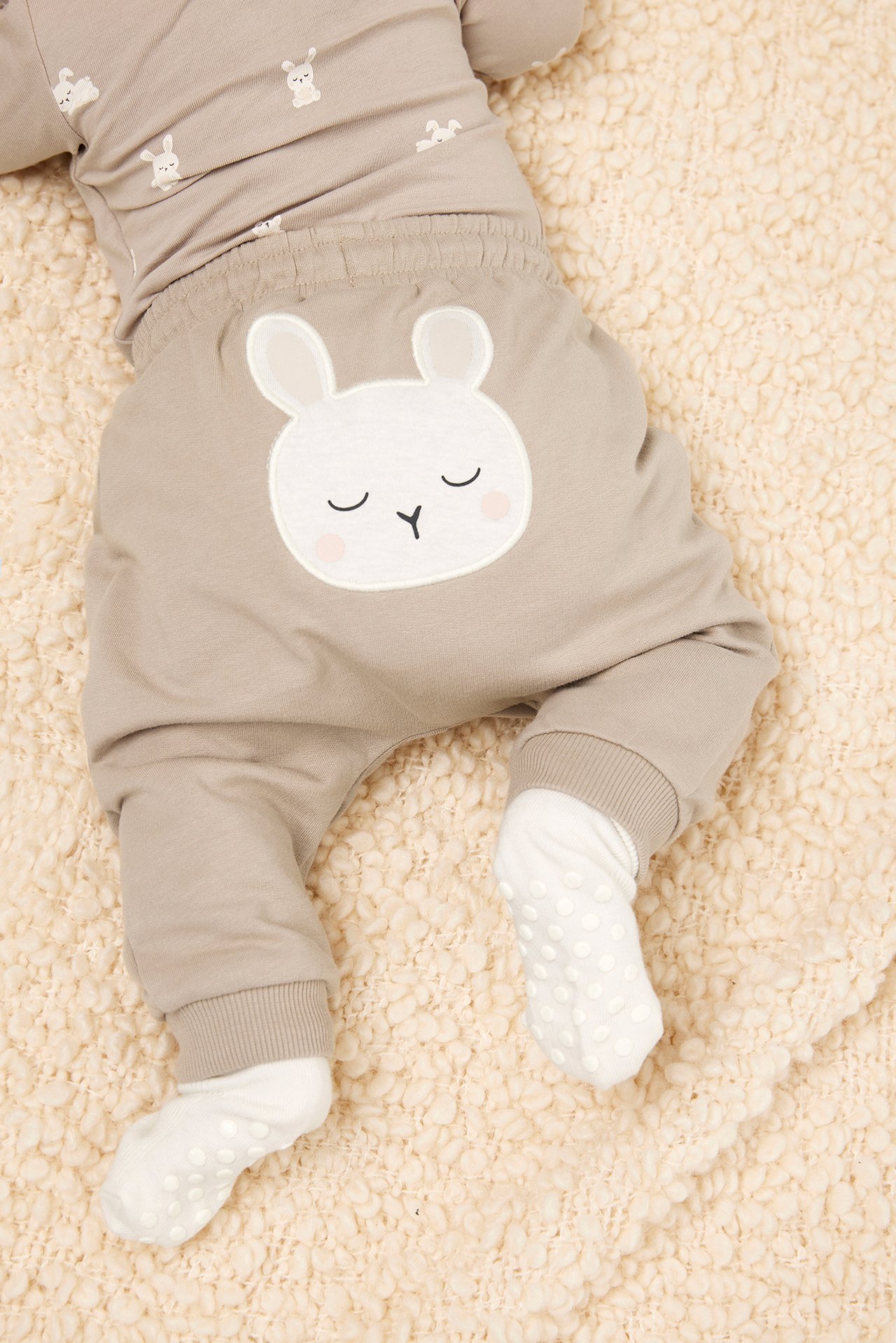 Mjukisbyxor baby - Beige - 1