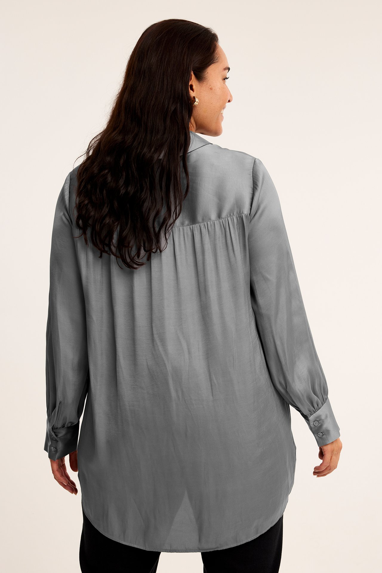 Blus - Grå - 173cm / Storlek: XL - 3