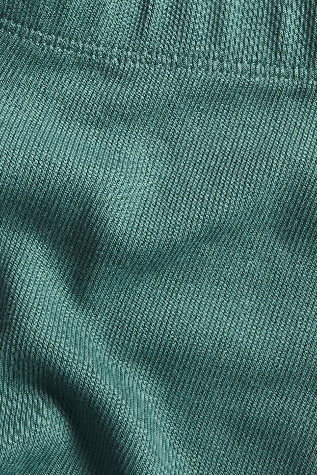 Ribatut leggingsit - Tummanvihreä - 1