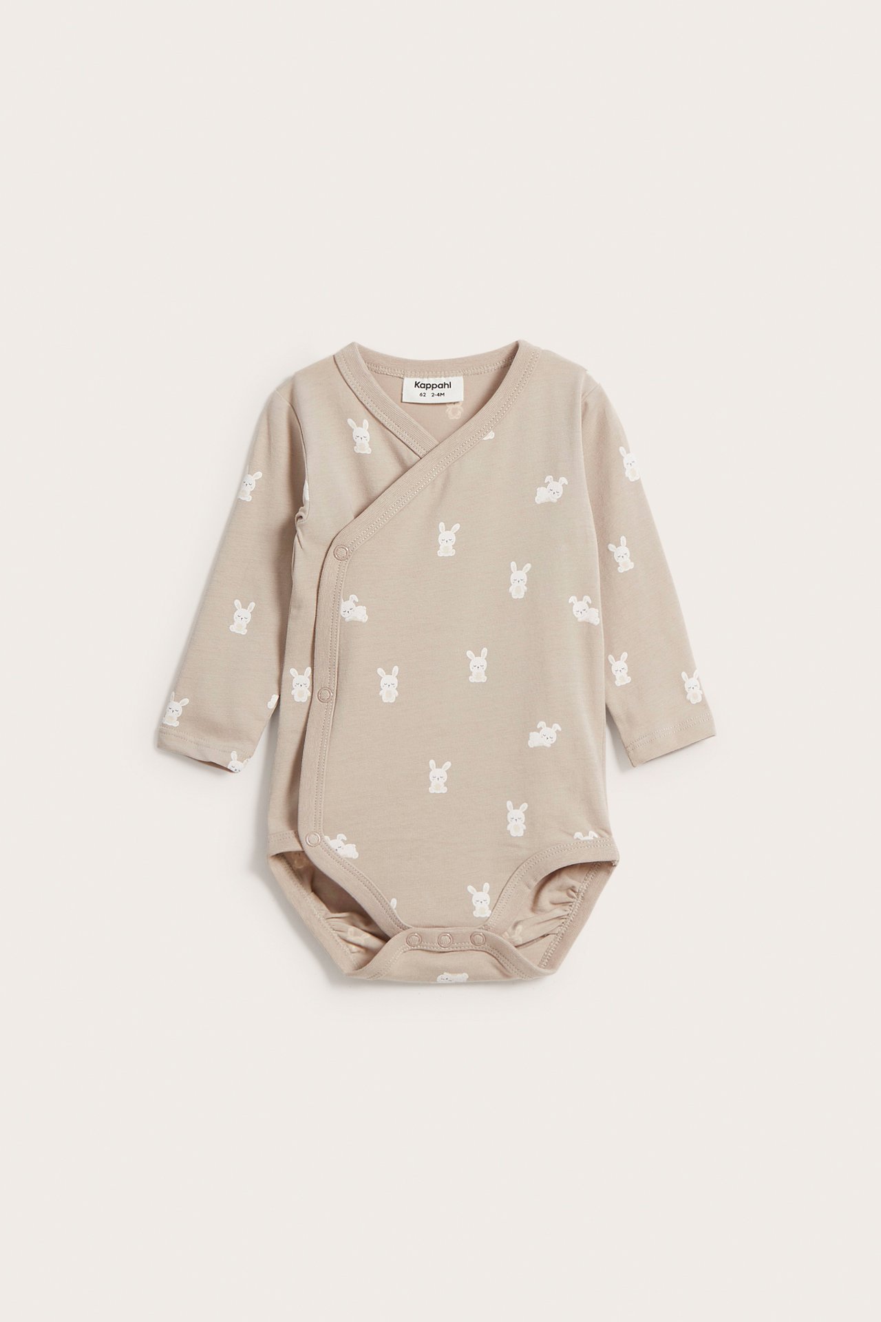 Mønstret body baby - Beige - 8