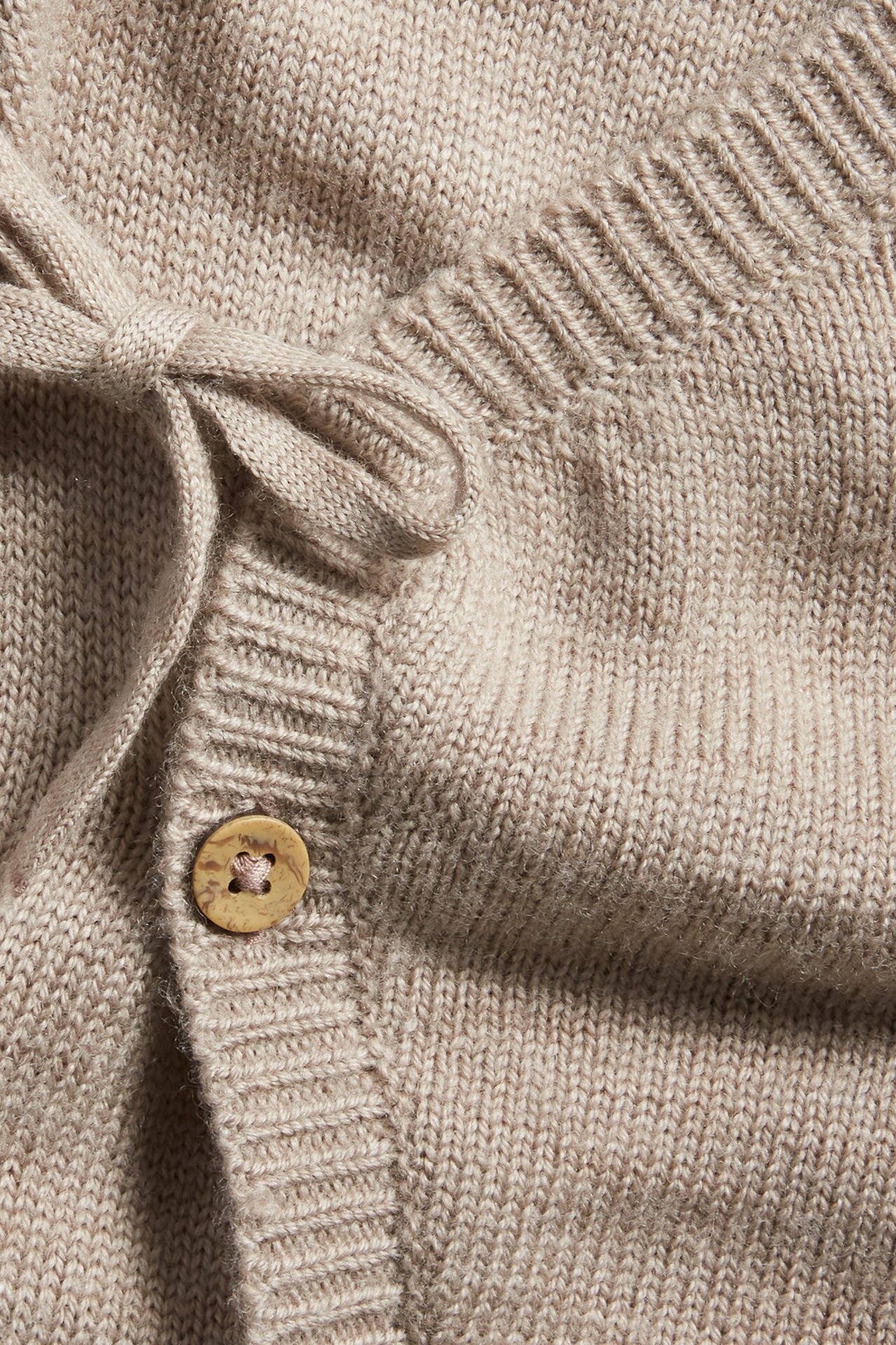Villainen kietaisumallinen haalari - Meleerattu beige - 1