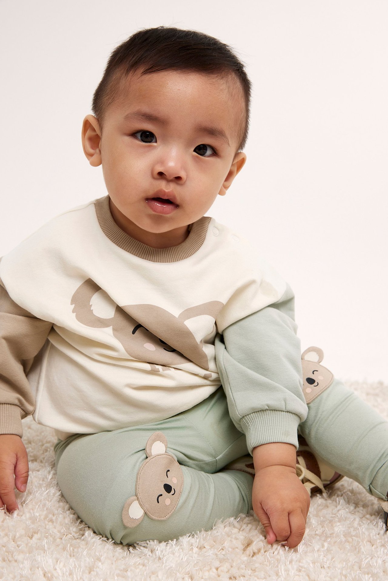 Sweatshirt med tryck baby - Offwhite - 4