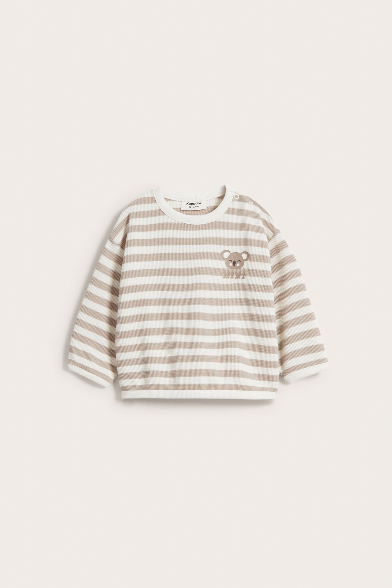 Våfflad sweatshirt baby - Offwhite - 7