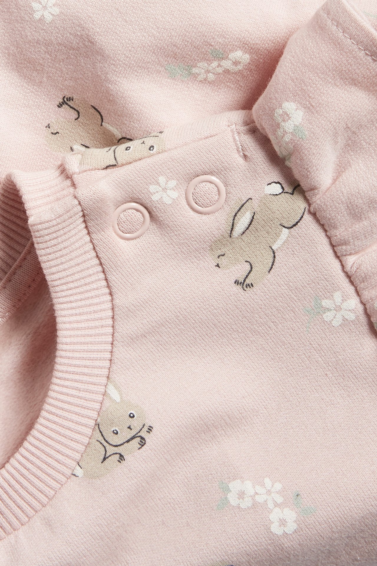 Mønstret sweatshirt baby - Rosa - 5