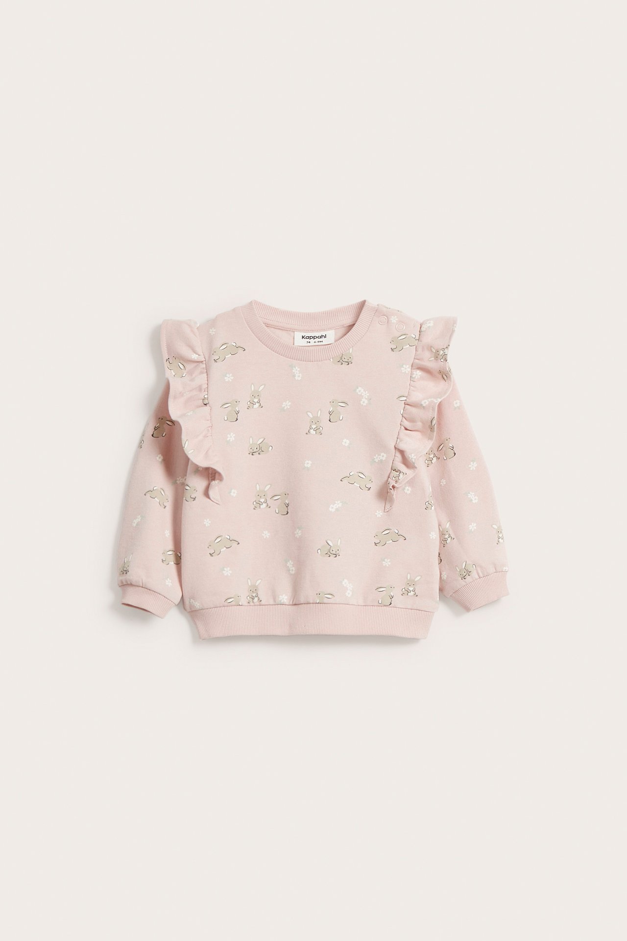 Mønstret sweatshirt baby - Rosa - 6